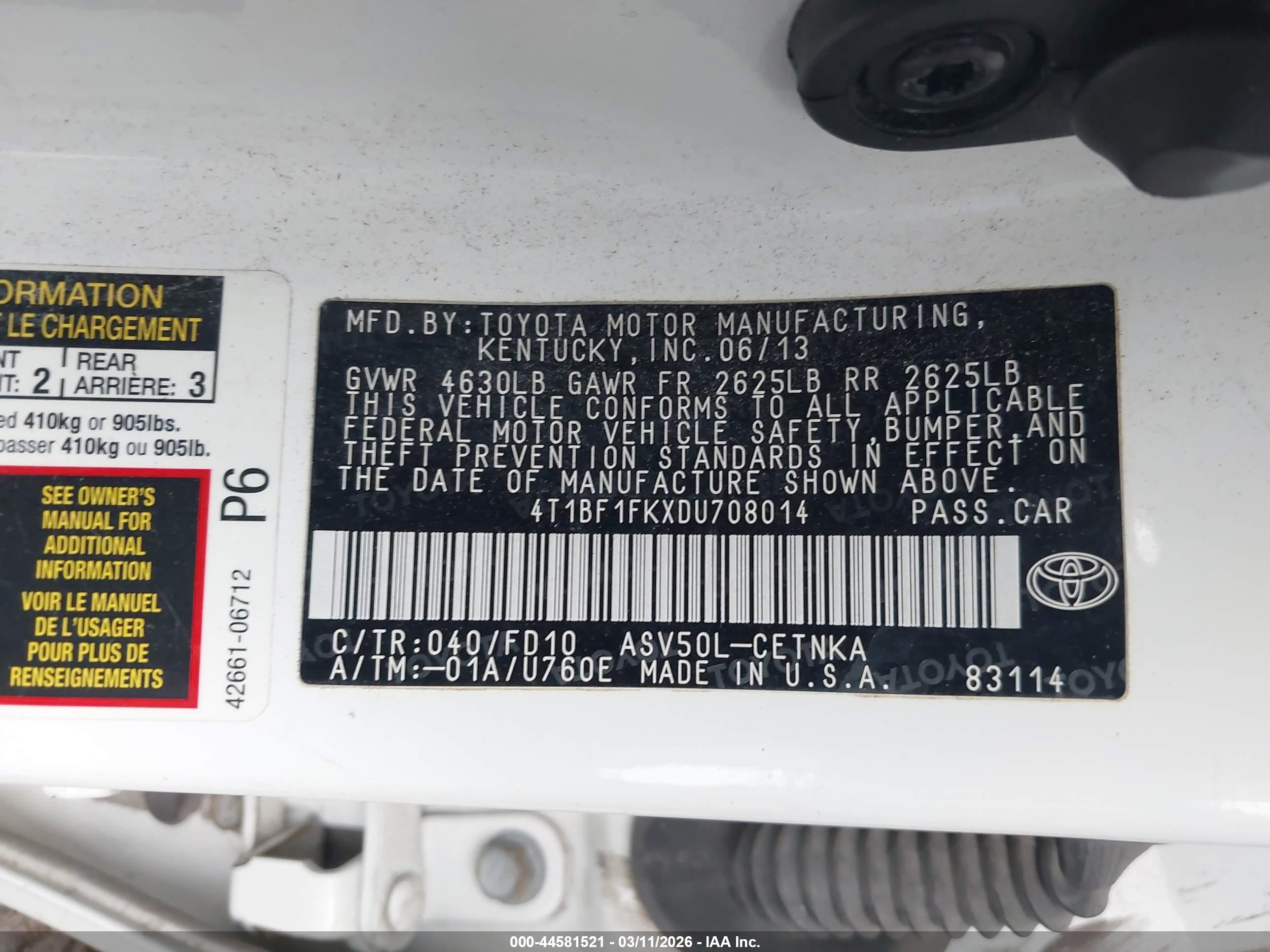 TOYOTA CAMRY image 9