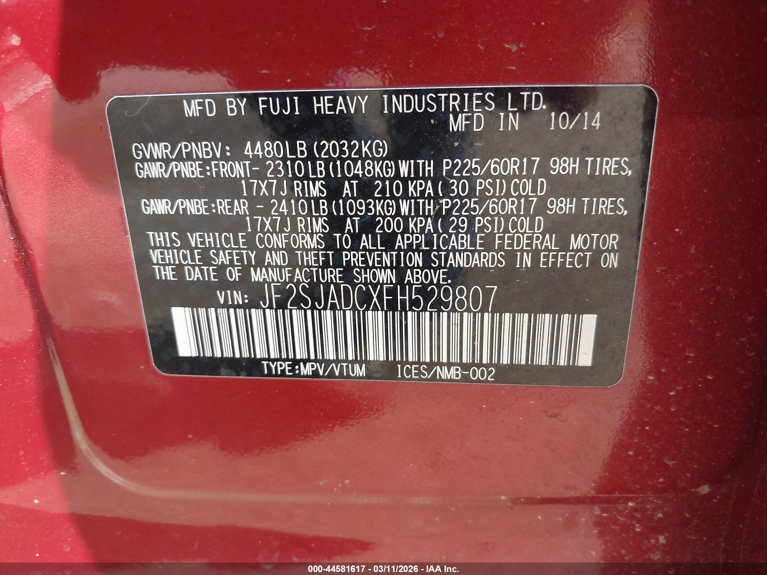 SUBARU FORESTER image 9