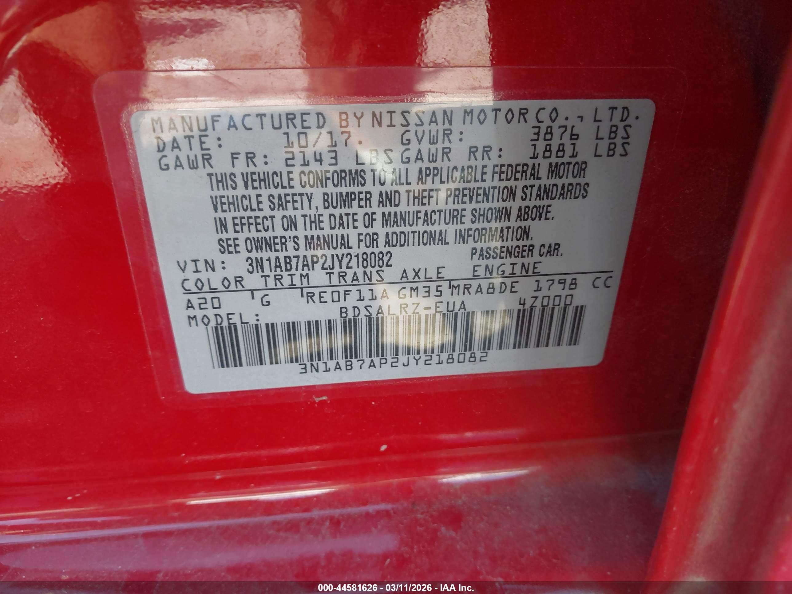 NISSAN SENTRA image 9