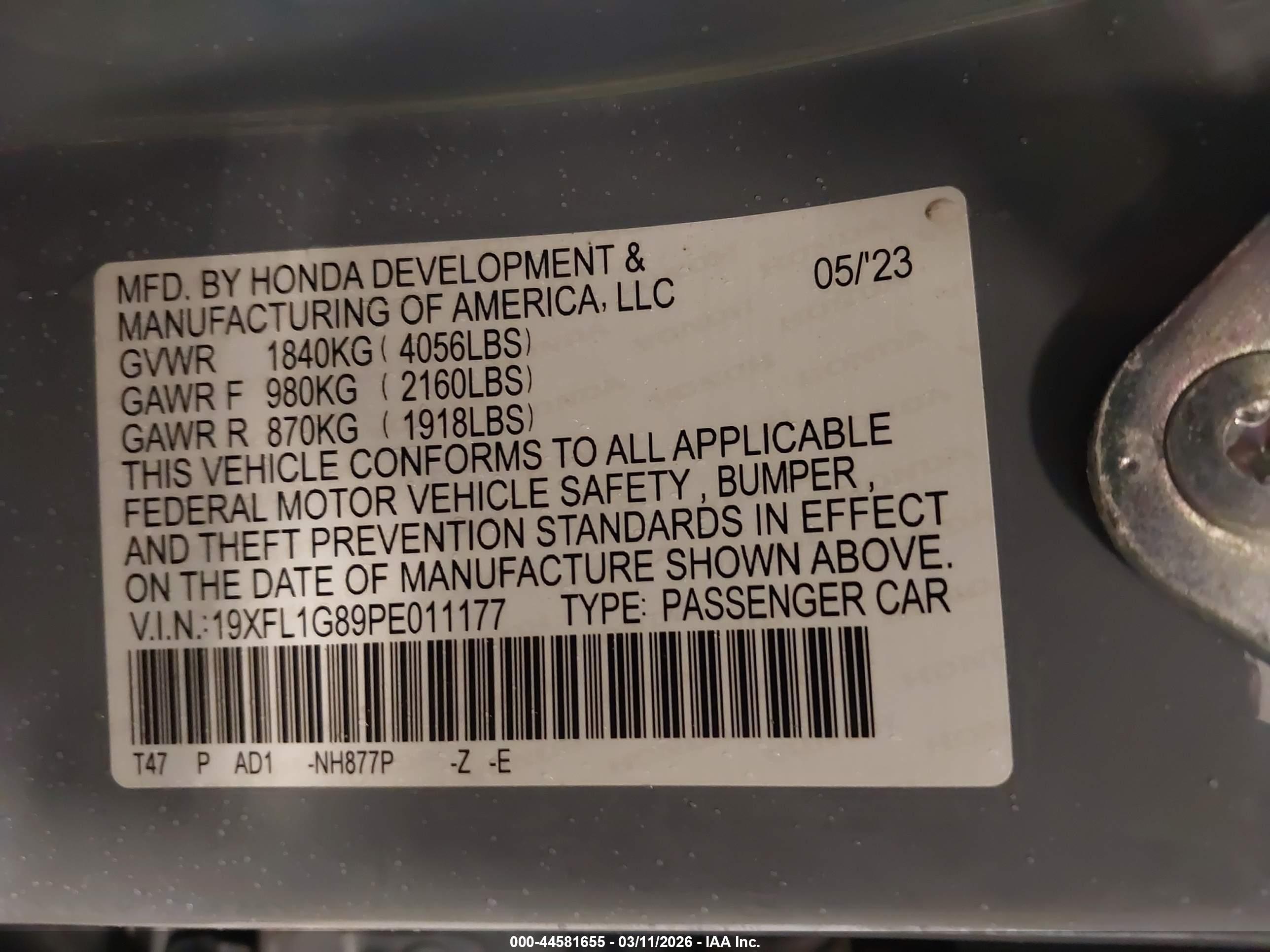 HONDA CIVIC image 9