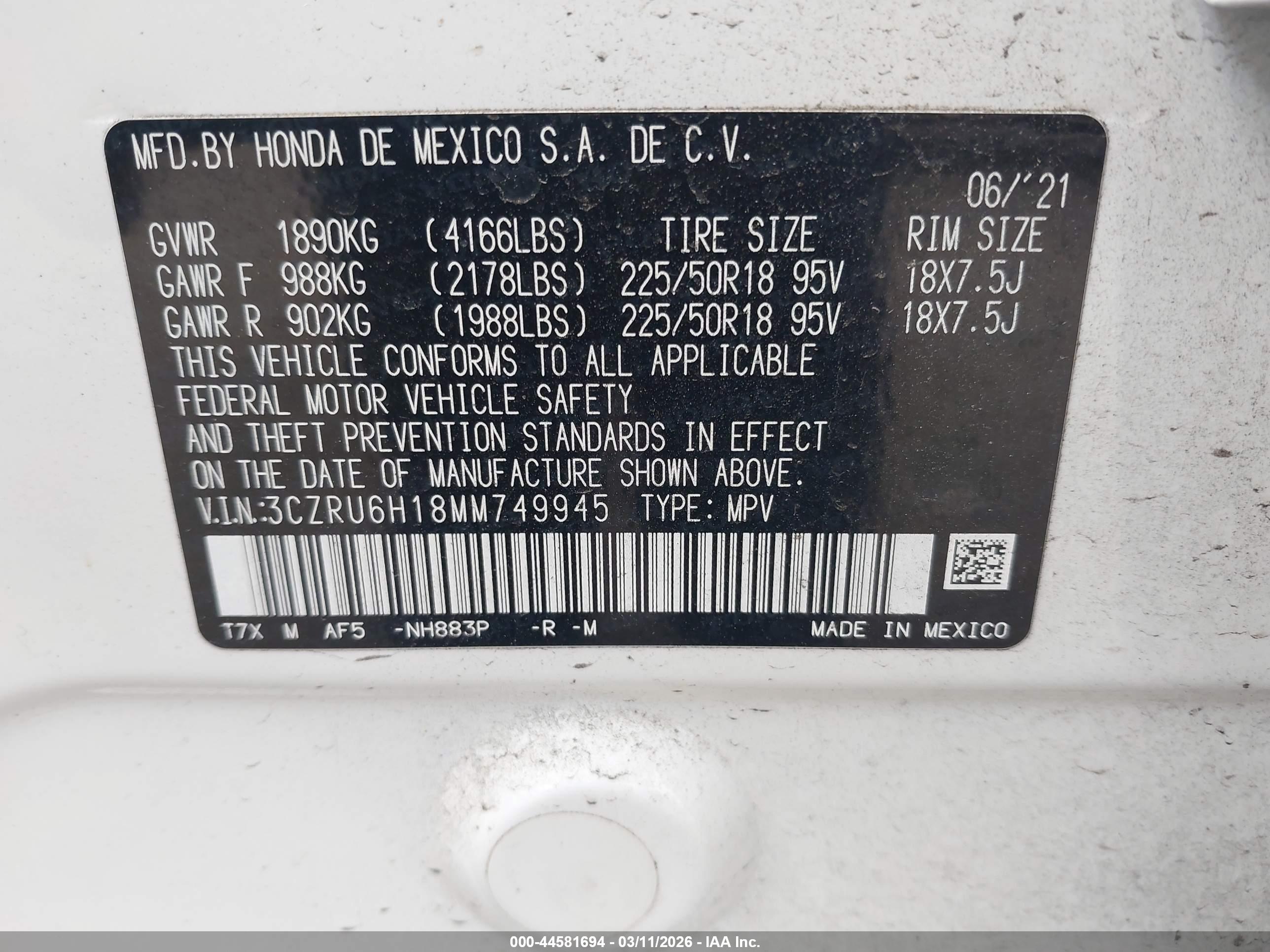 HONDA HR-V image 9