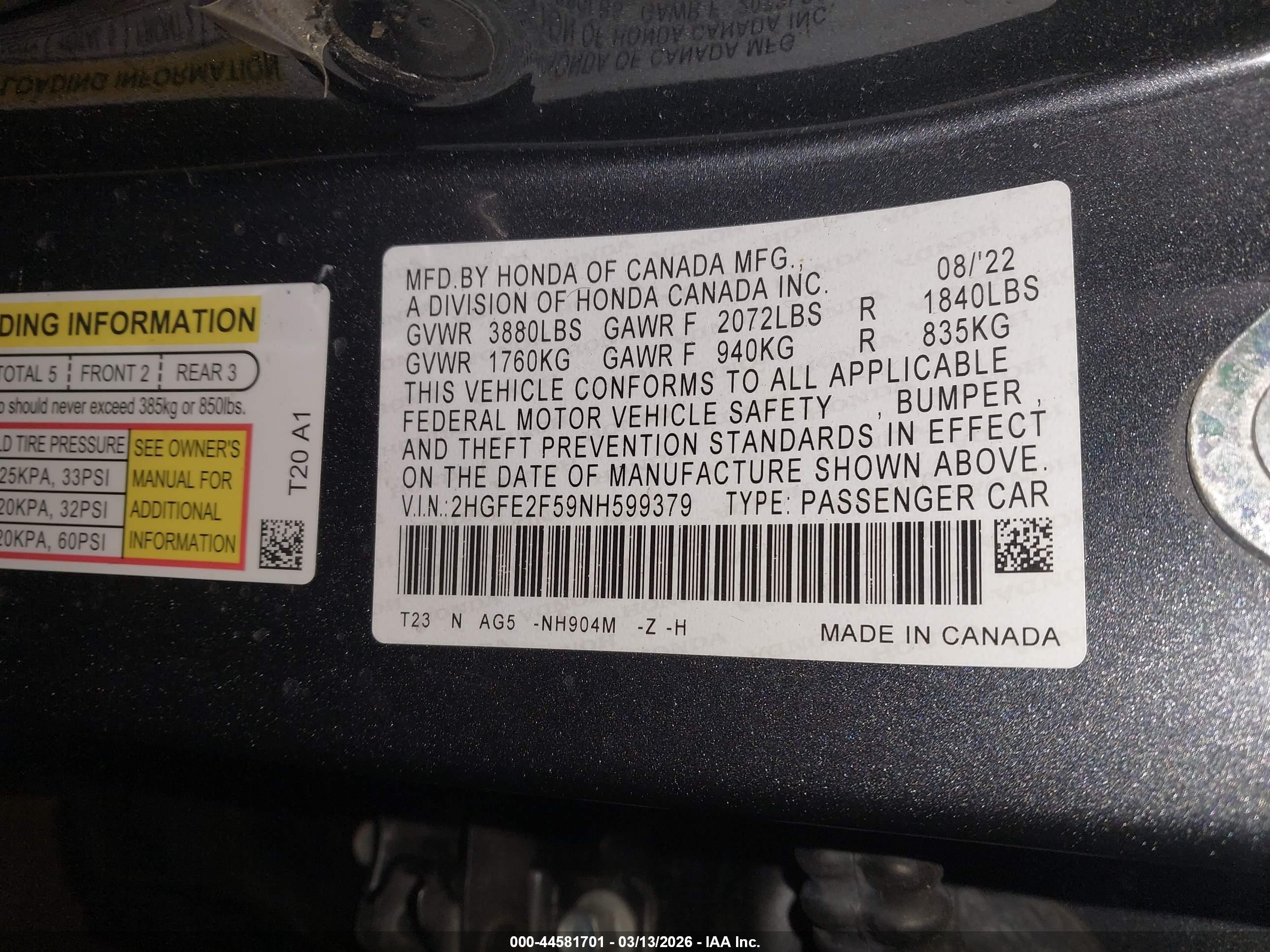 HONDA CIVIC image 9