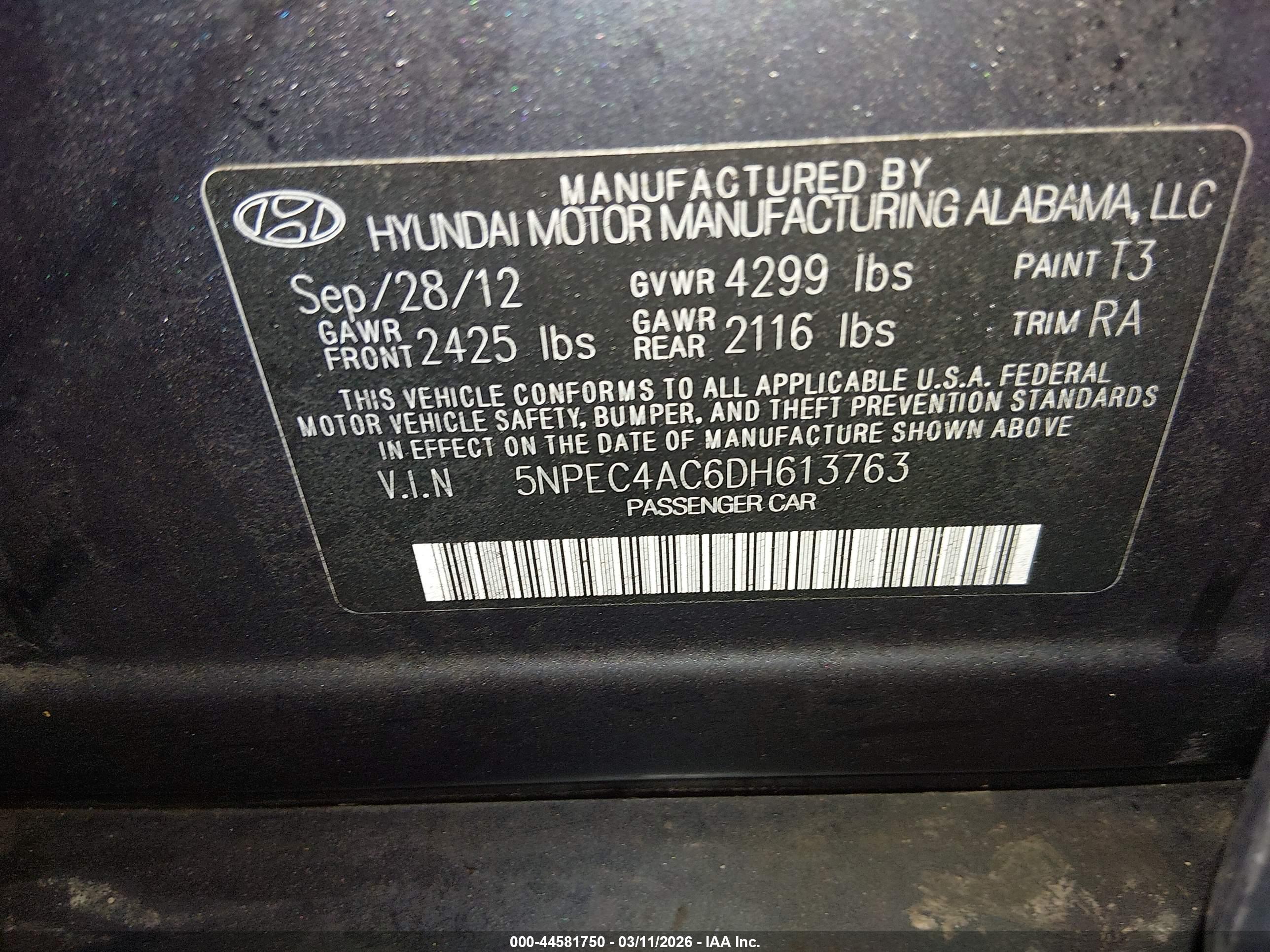 HYUNDAI SONATA image 9