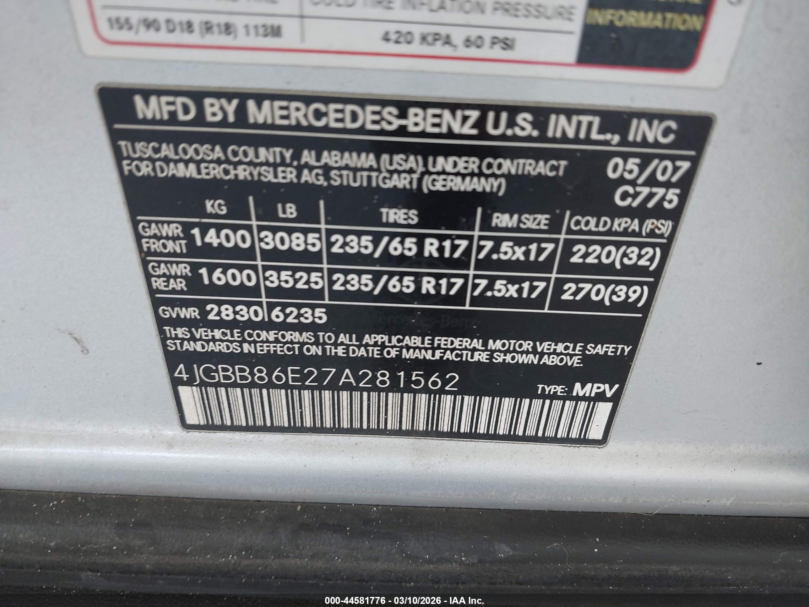 MERCEDES-BENZ ML image 9