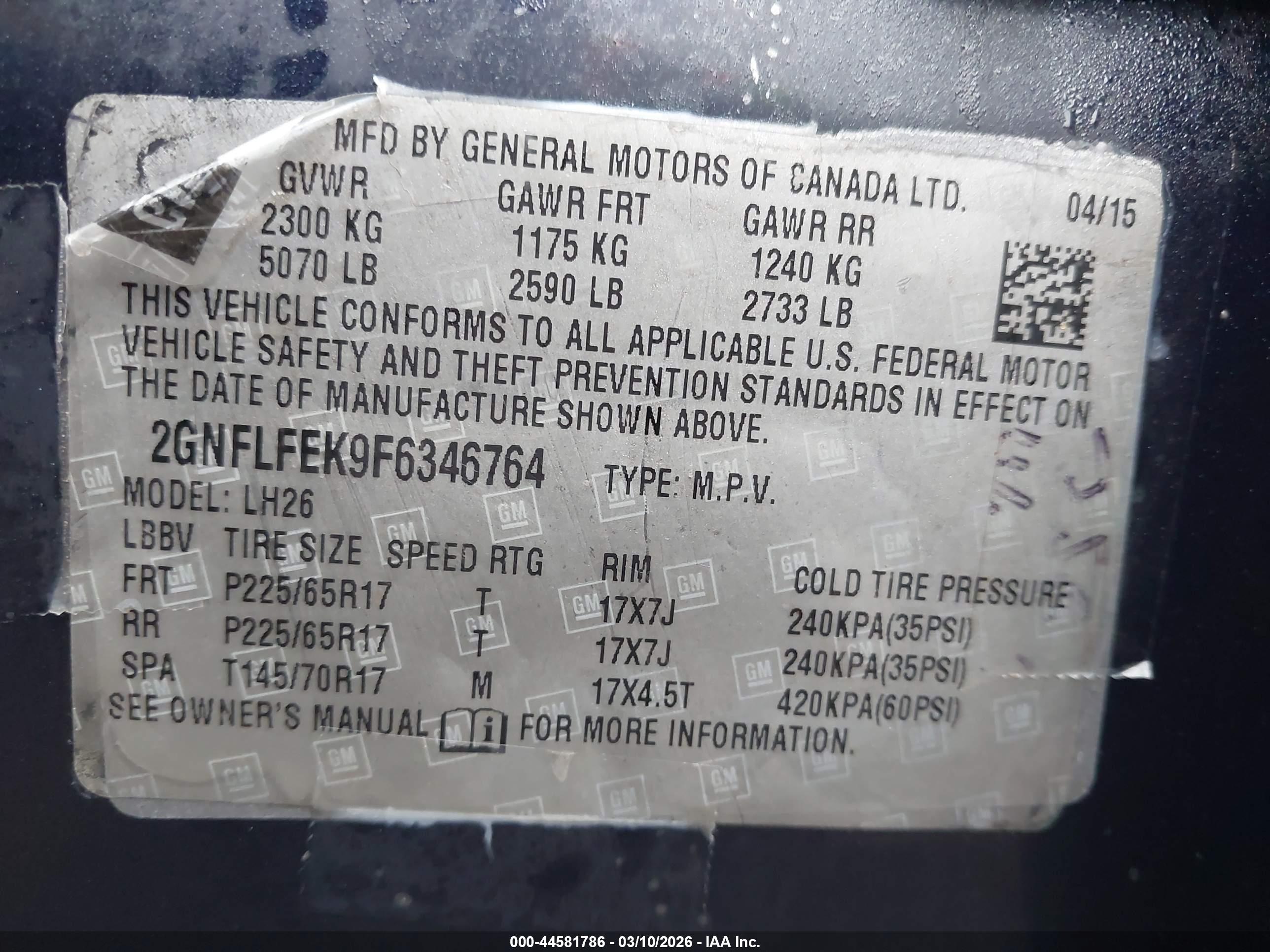 CHEVROLET EQUINOX image 9