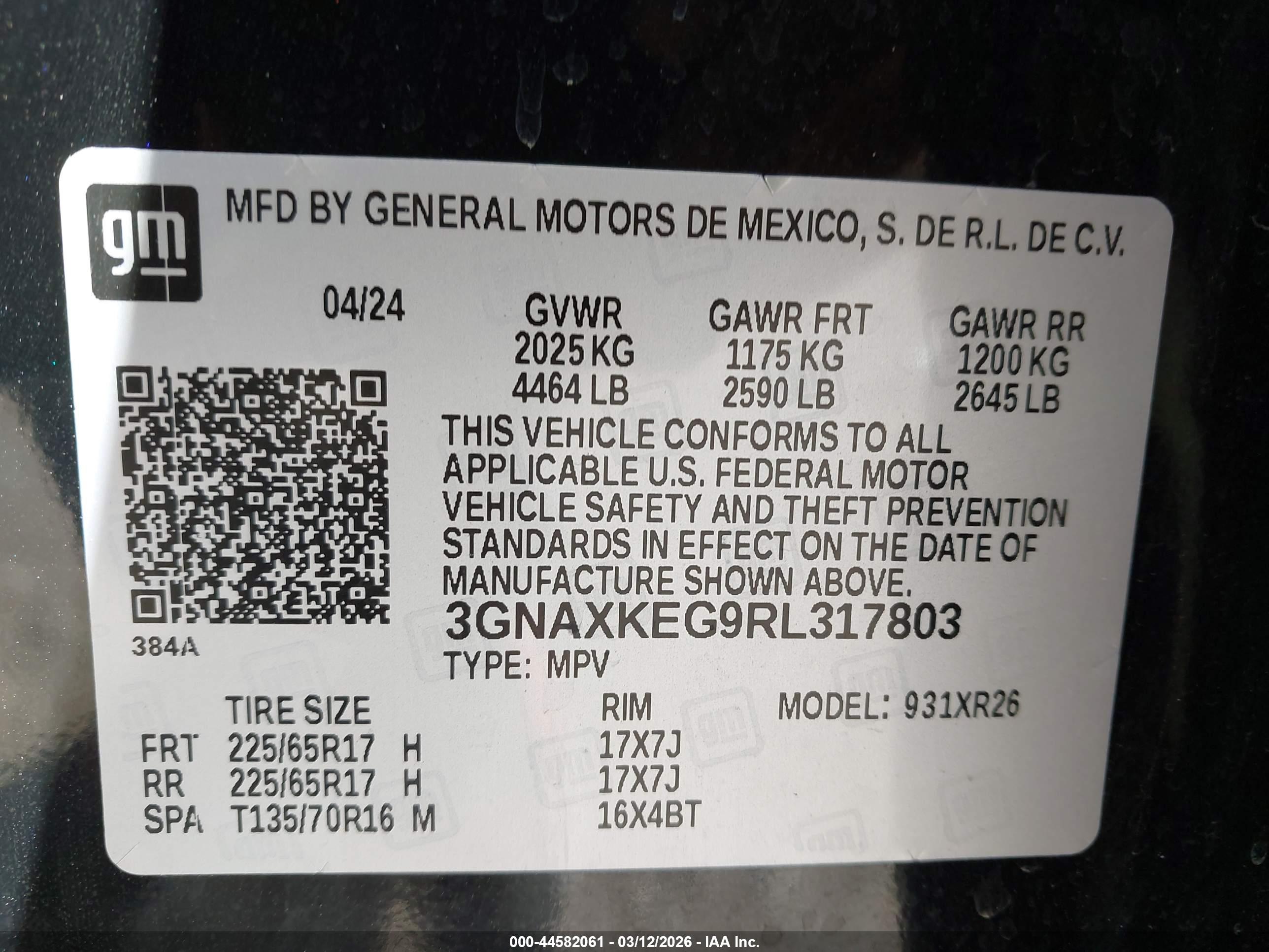 CHEVROLET EQUINOX image 9