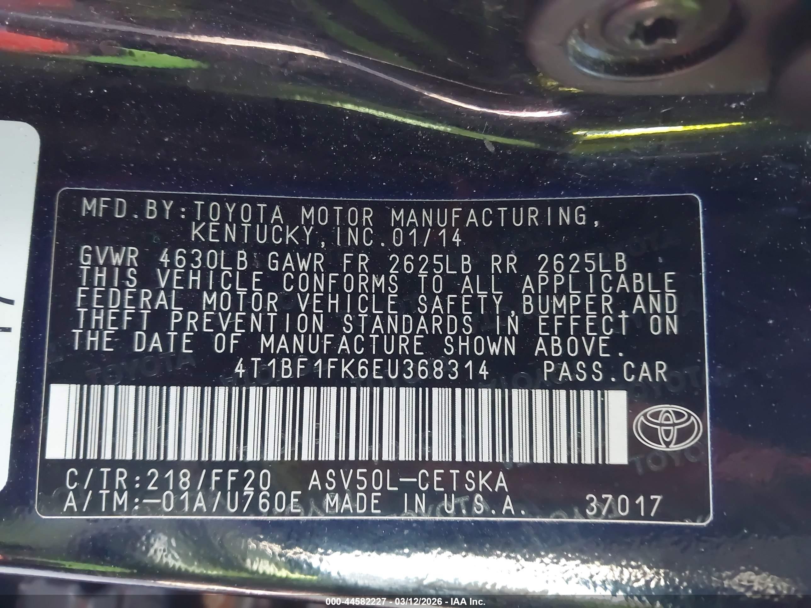 TOYOTA CAMRY image 9