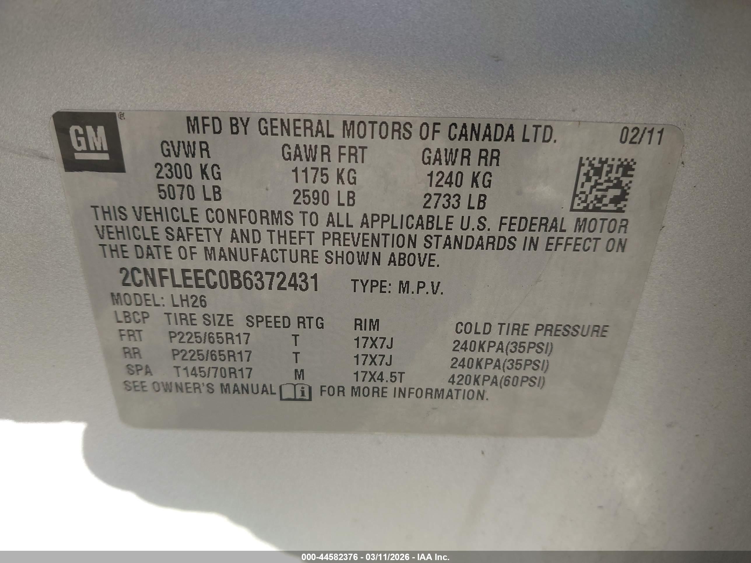 CHEVROLET EQUINOX image 9