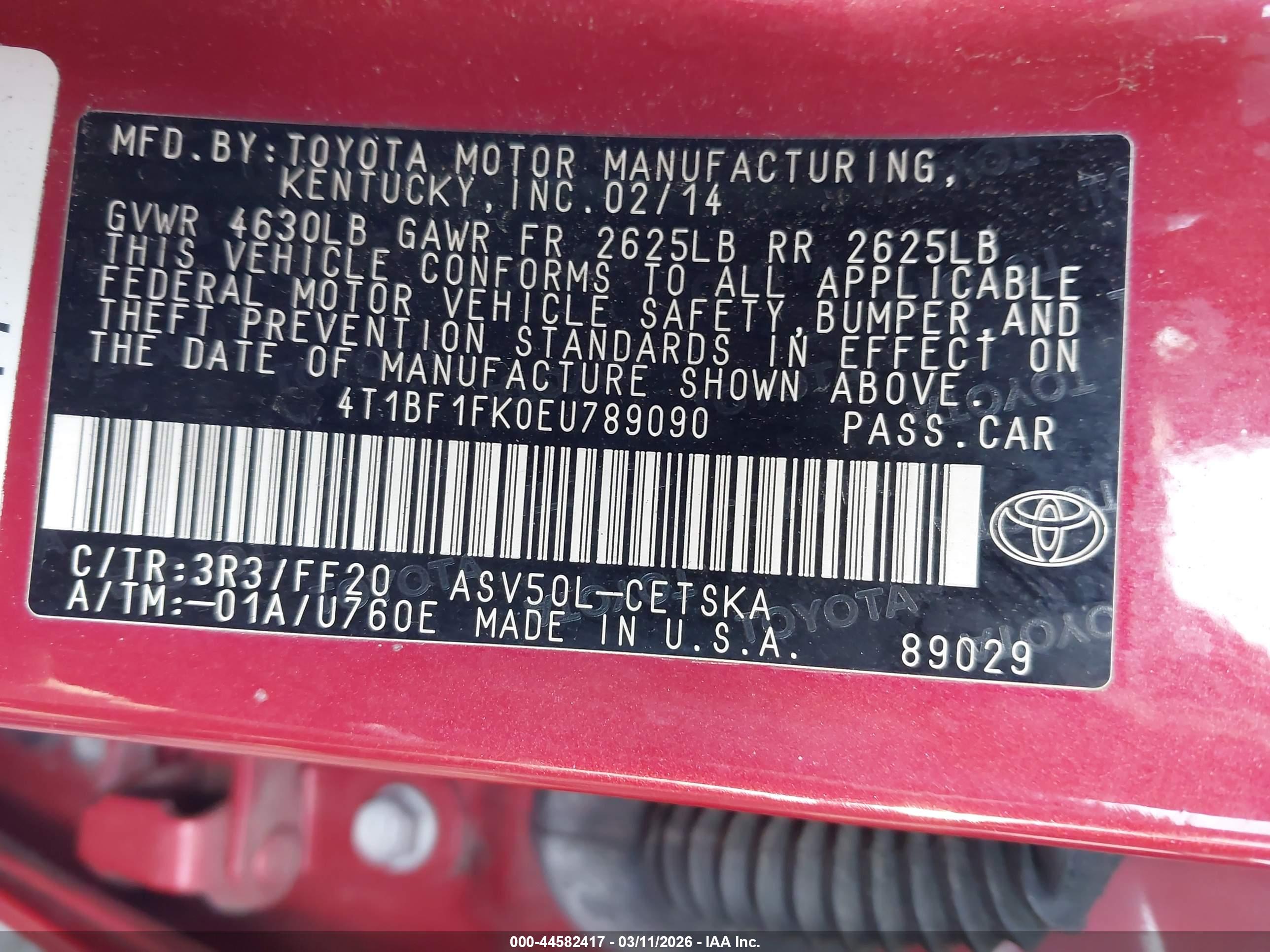 TOYOTA CAMRY image 9