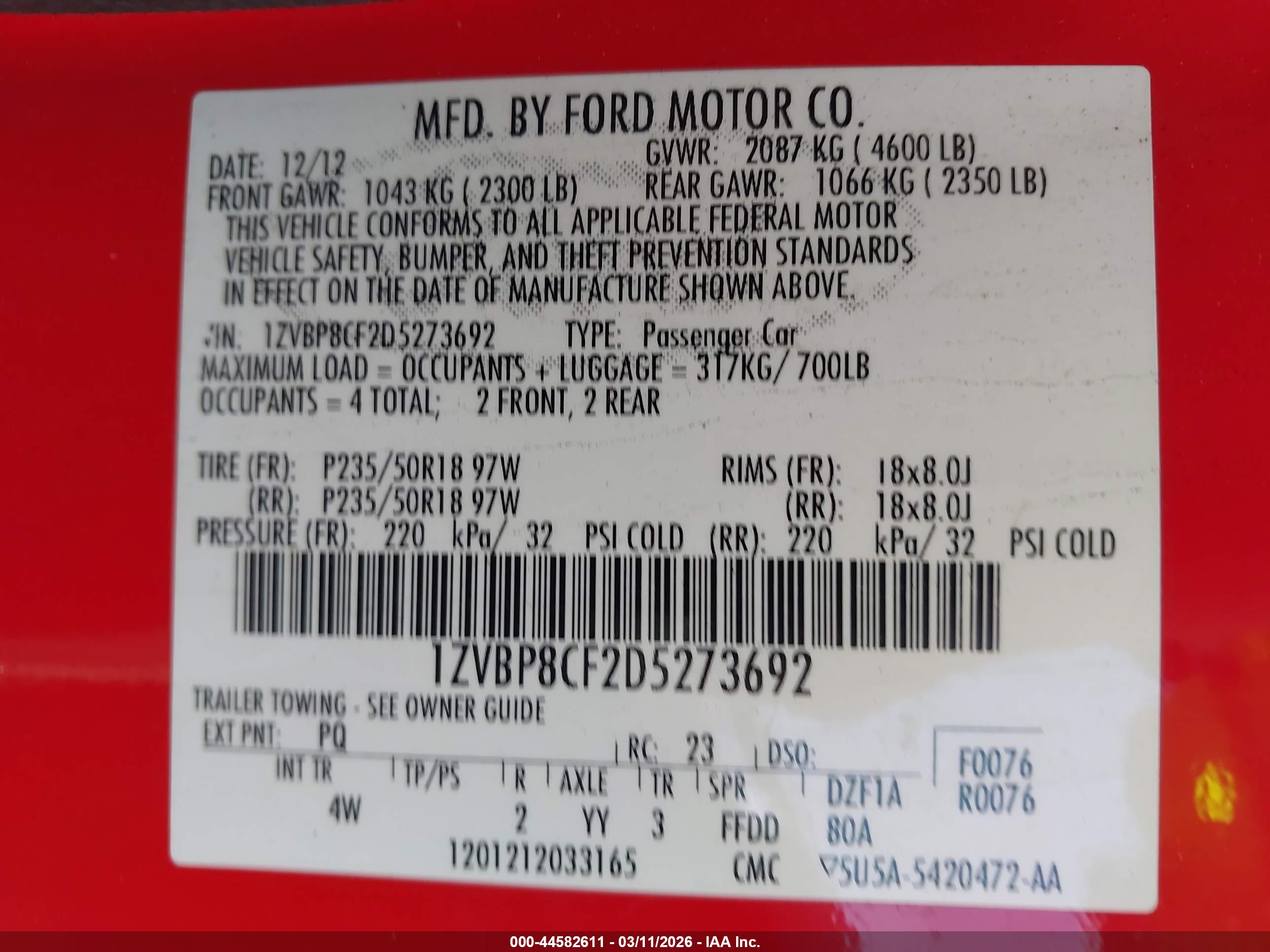 FORD MUSTANG image 9