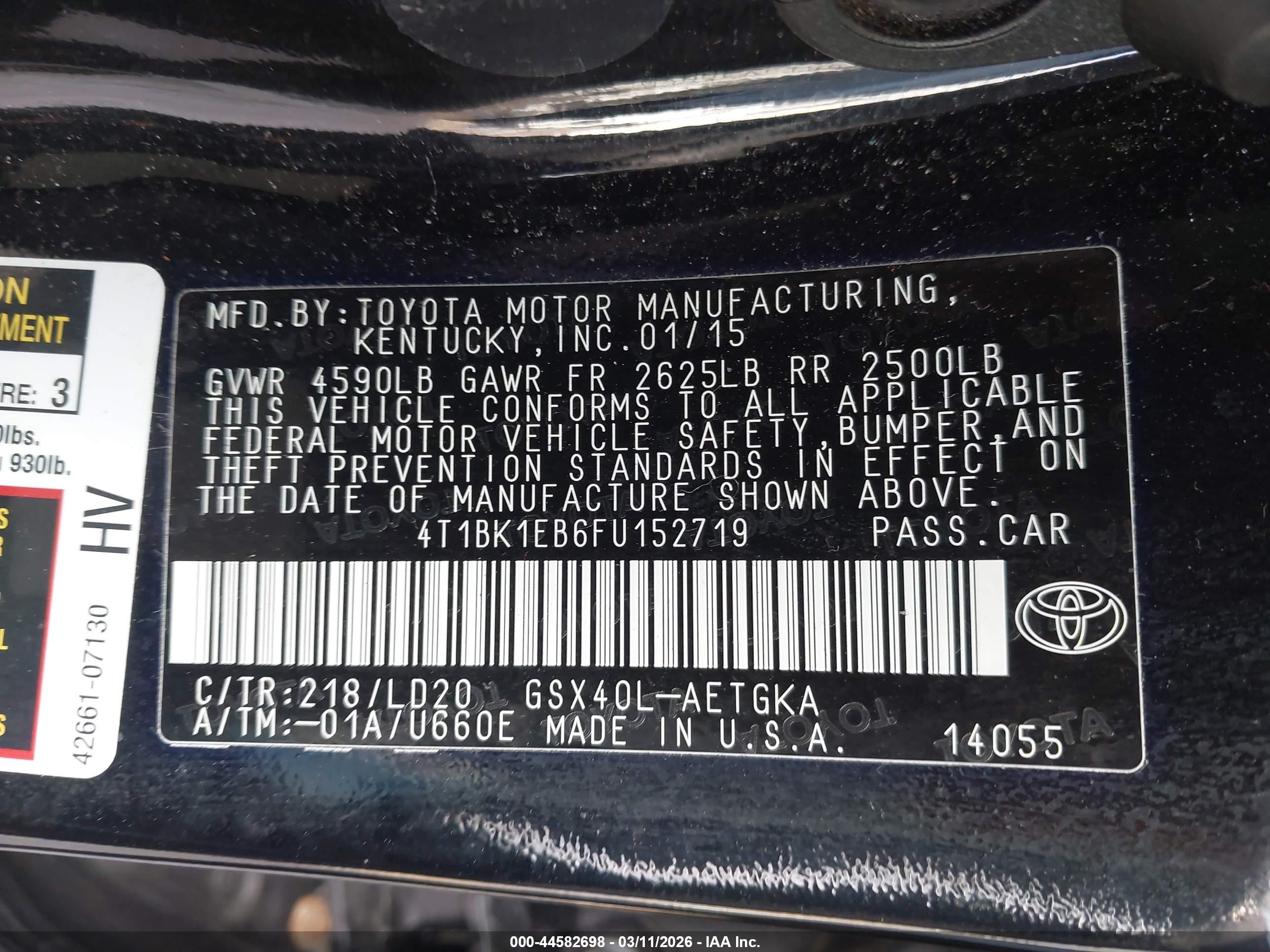 TOYOTA AVALON image 9