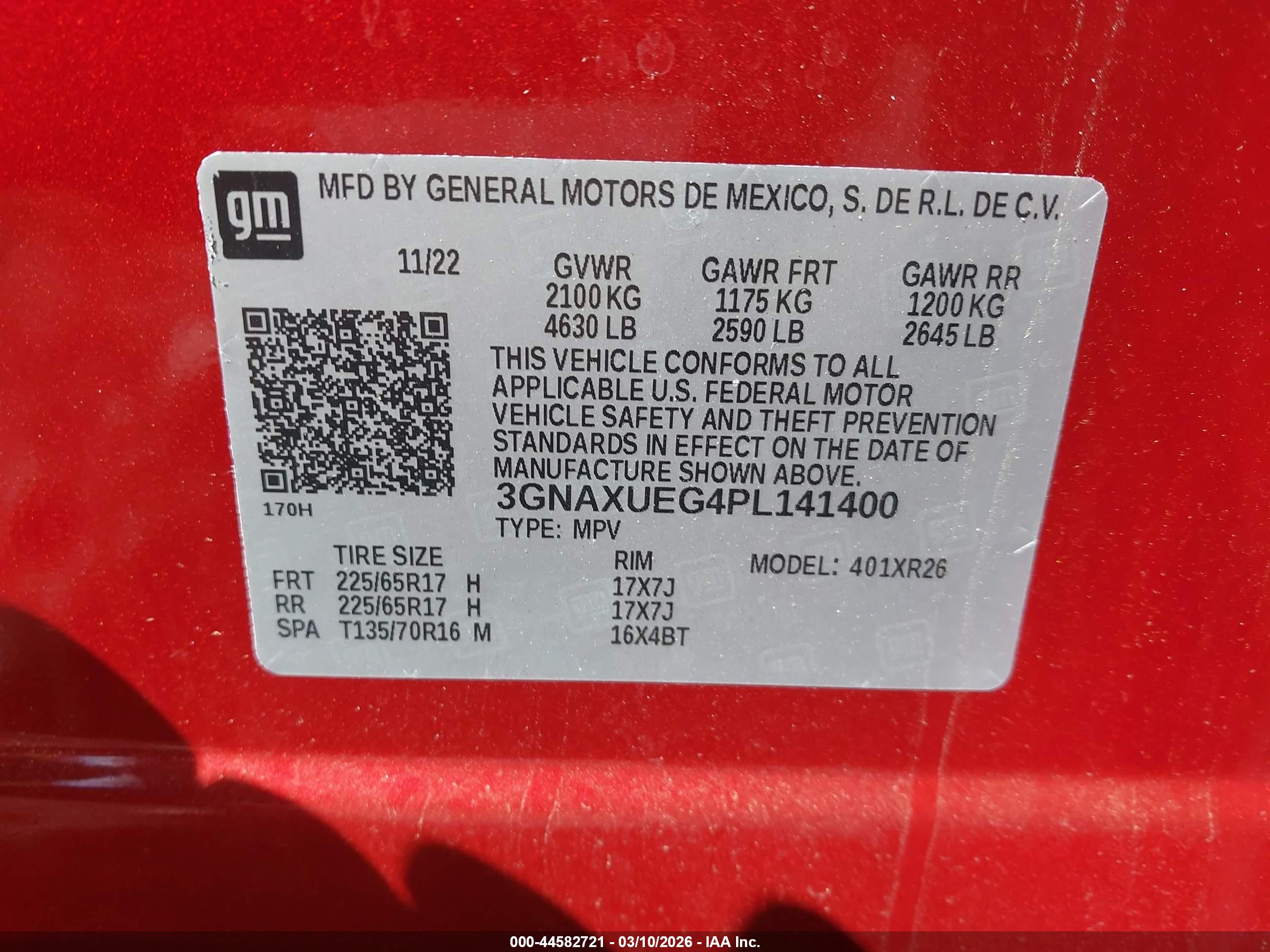 CHEVROLET EQUINOX image 9