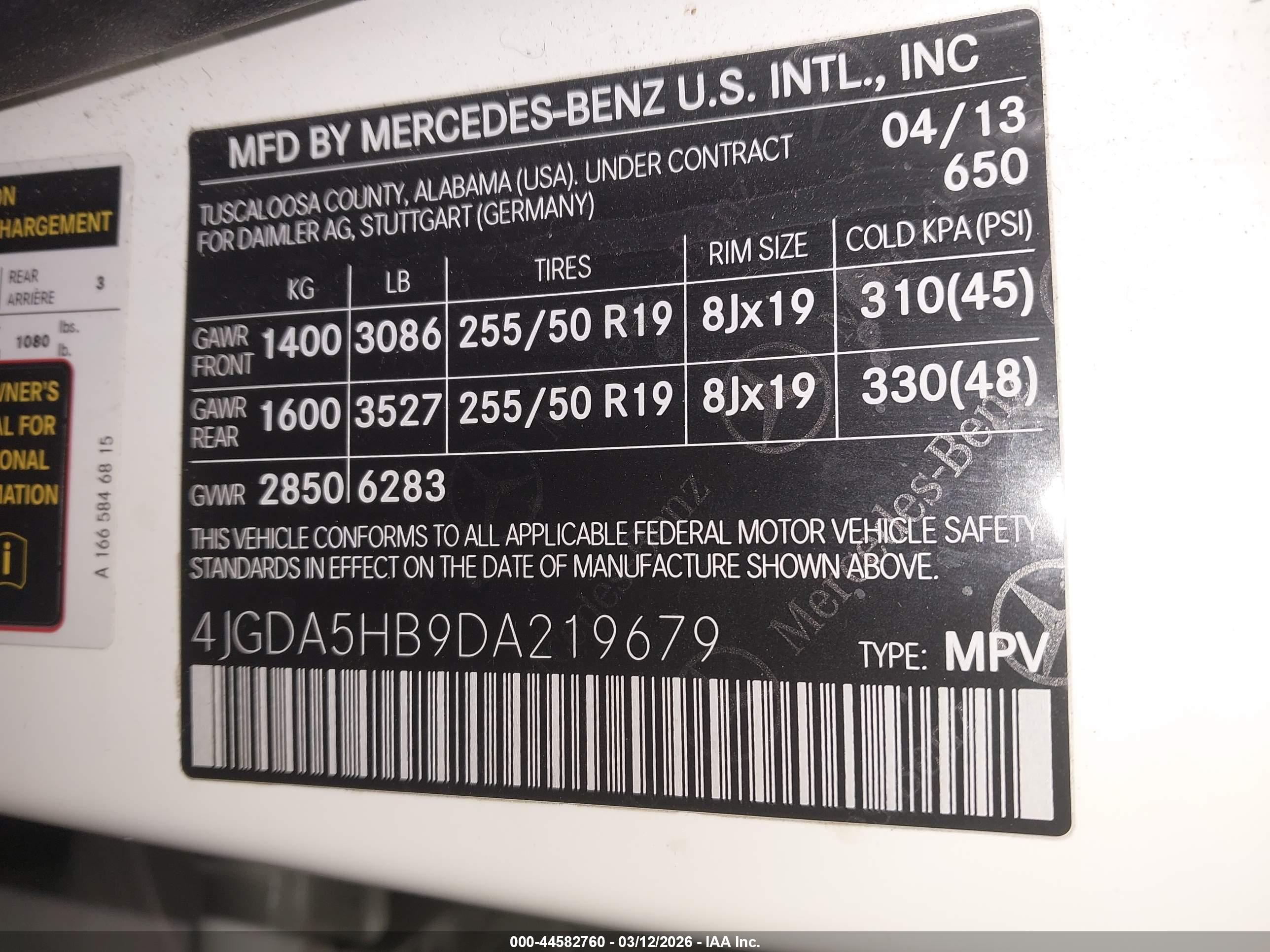 MERCEDES-BENZ ML image 9
