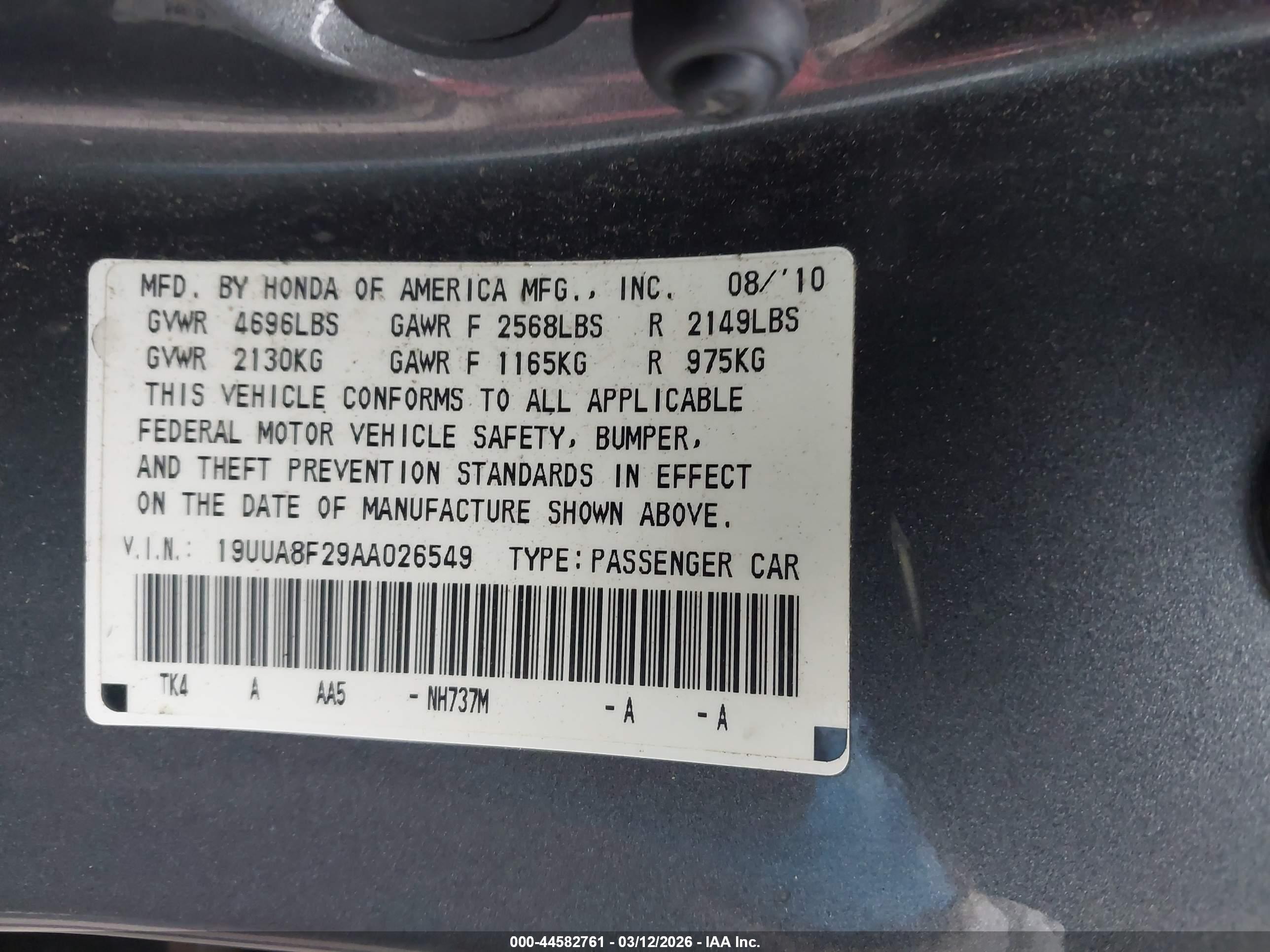 ACURA TL image 9