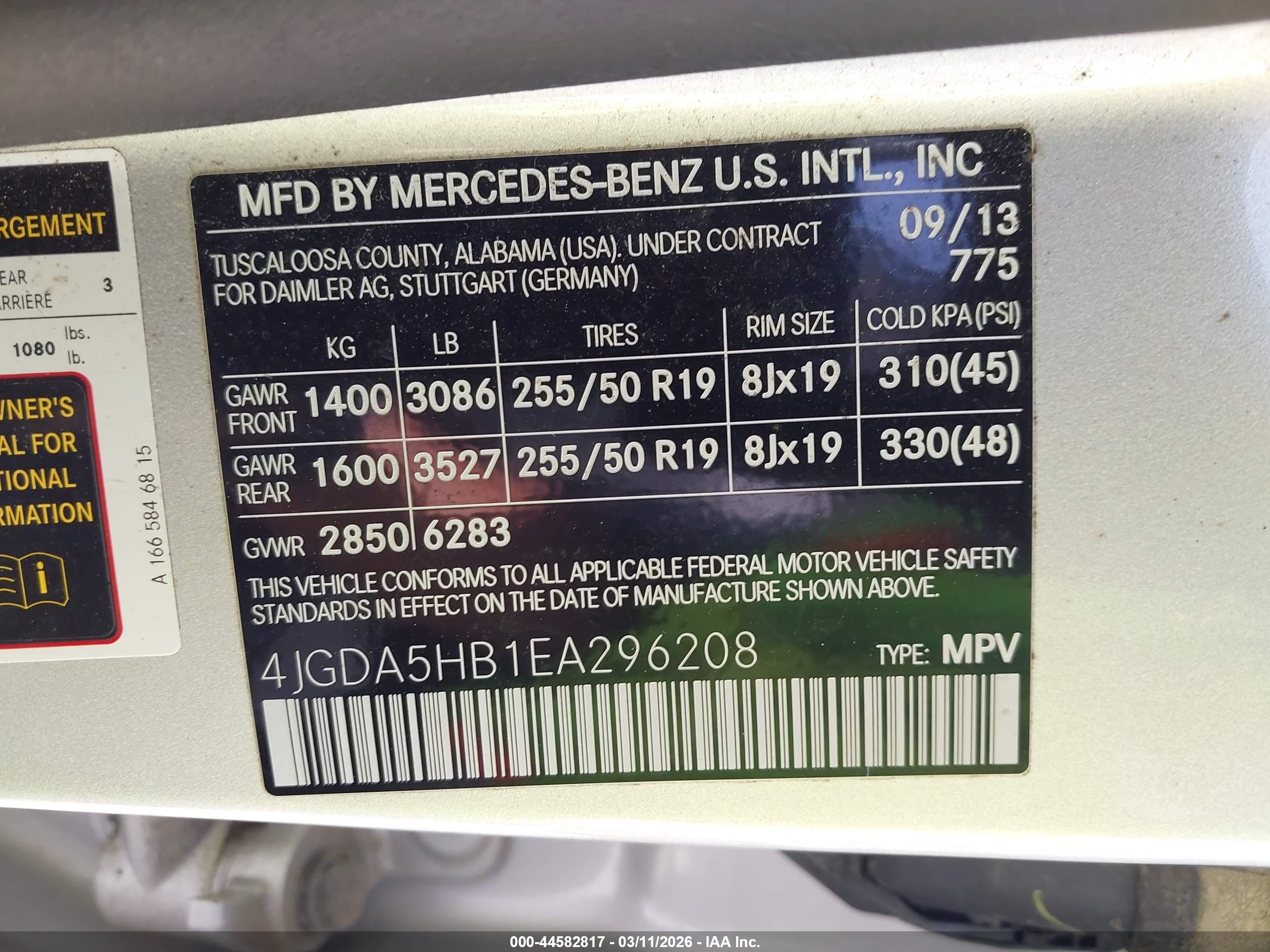 MERCEDES-BENZ ML image 9