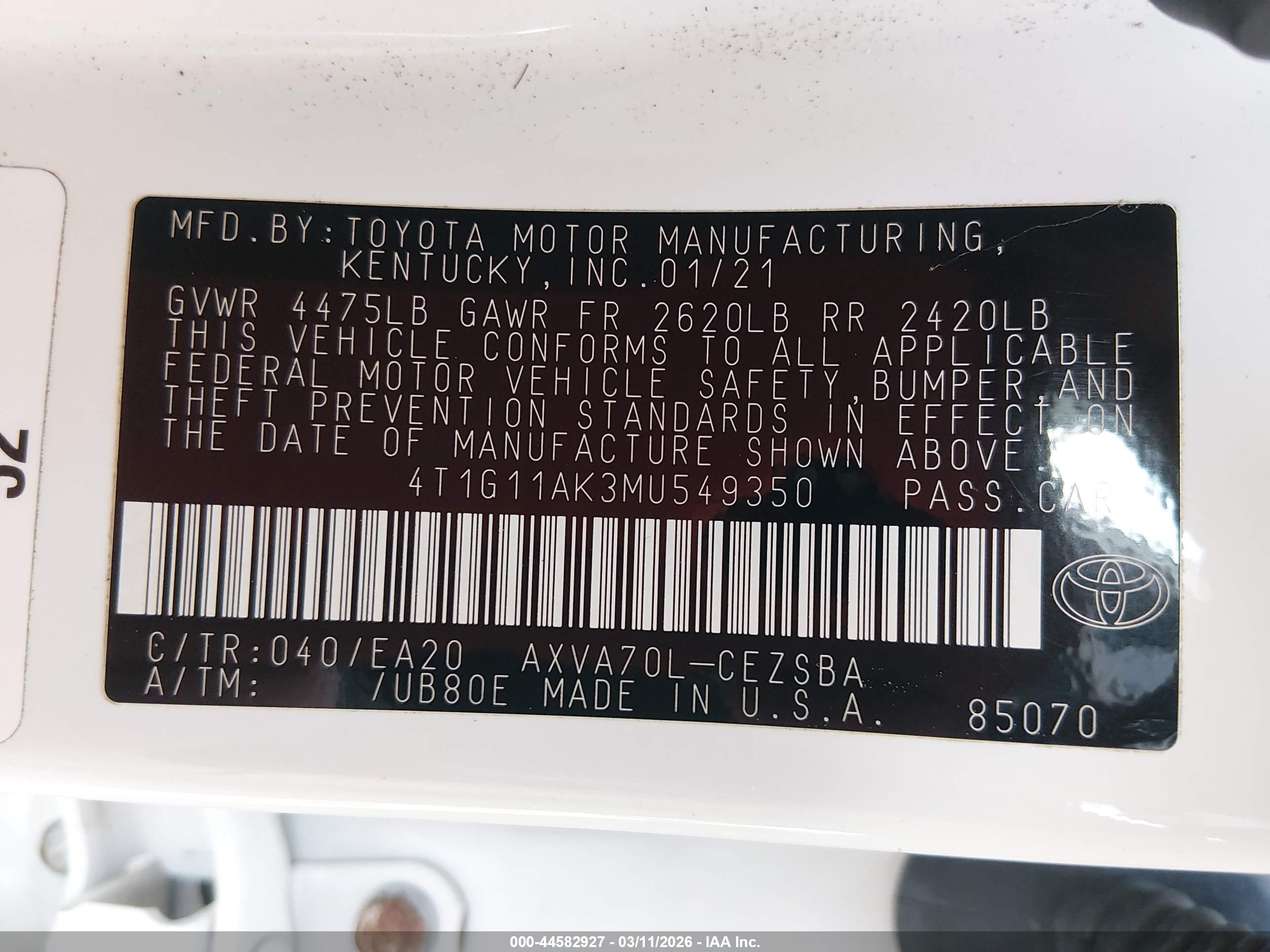 TOYOTA CAMRY image 9