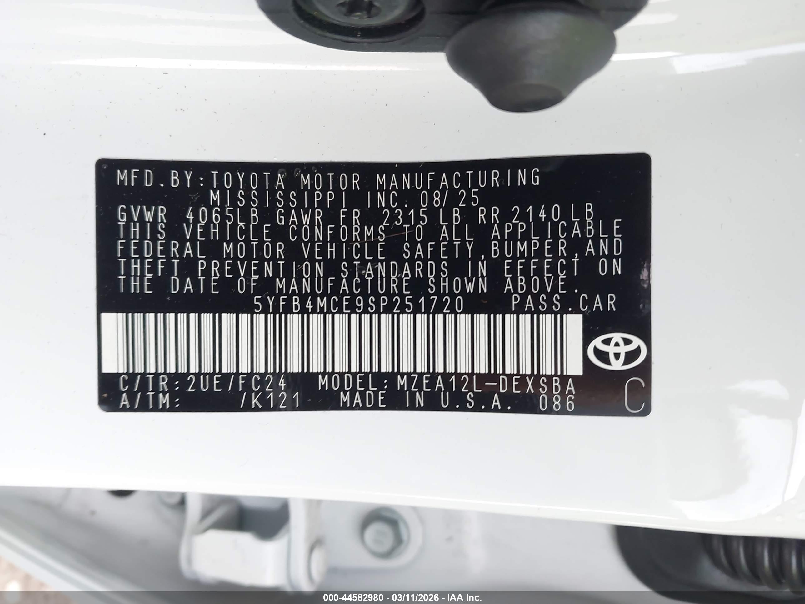 TOYOTA COROLLA image 9