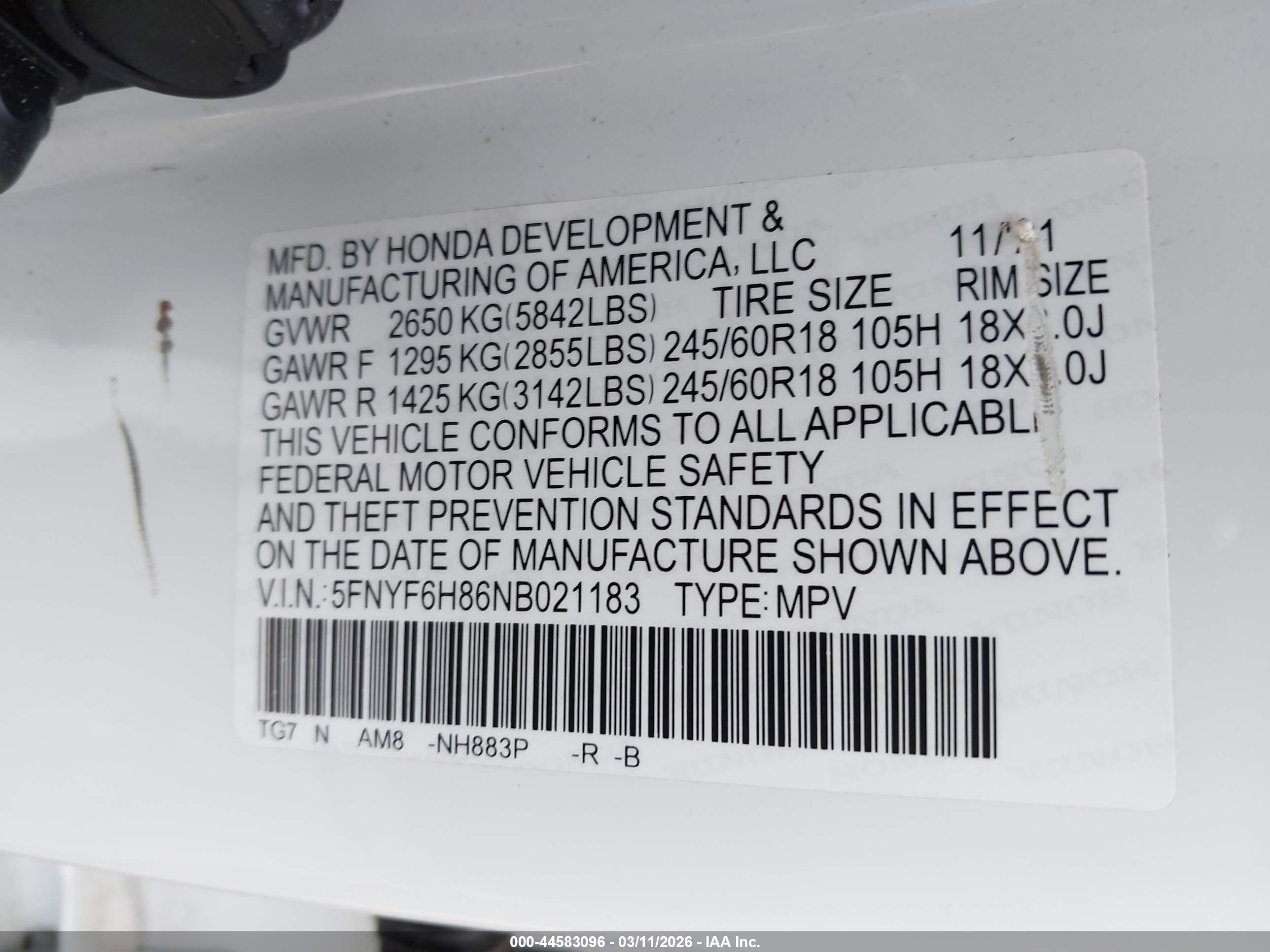 HONDA PILOT image 9