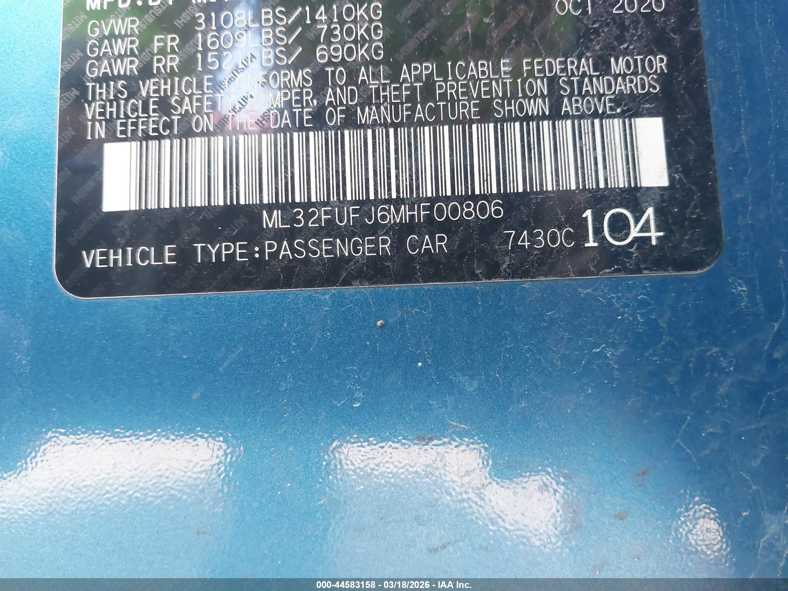 MITSUBISHI MIRAGE image 9