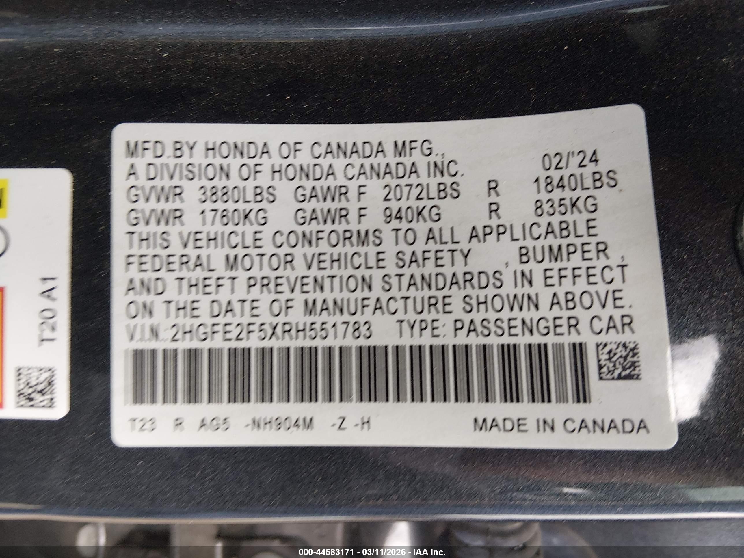 HONDA CIVIC image 9