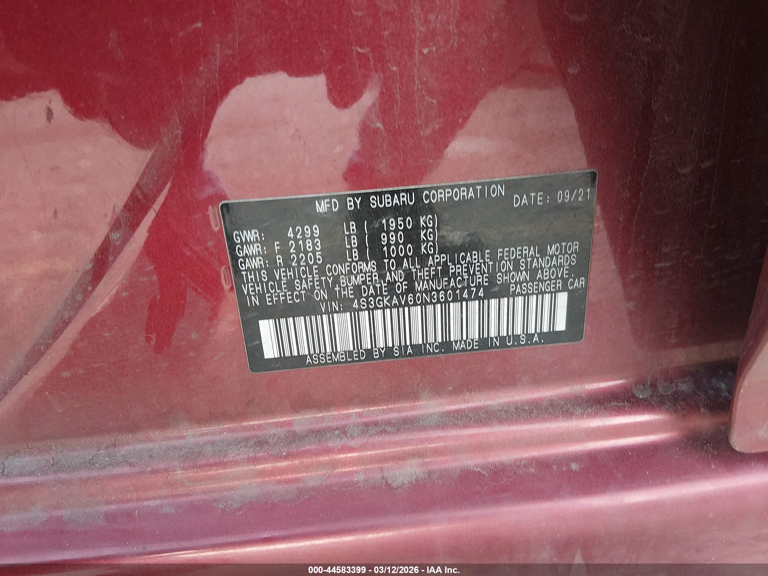 SUBARU IMPREZA image 9