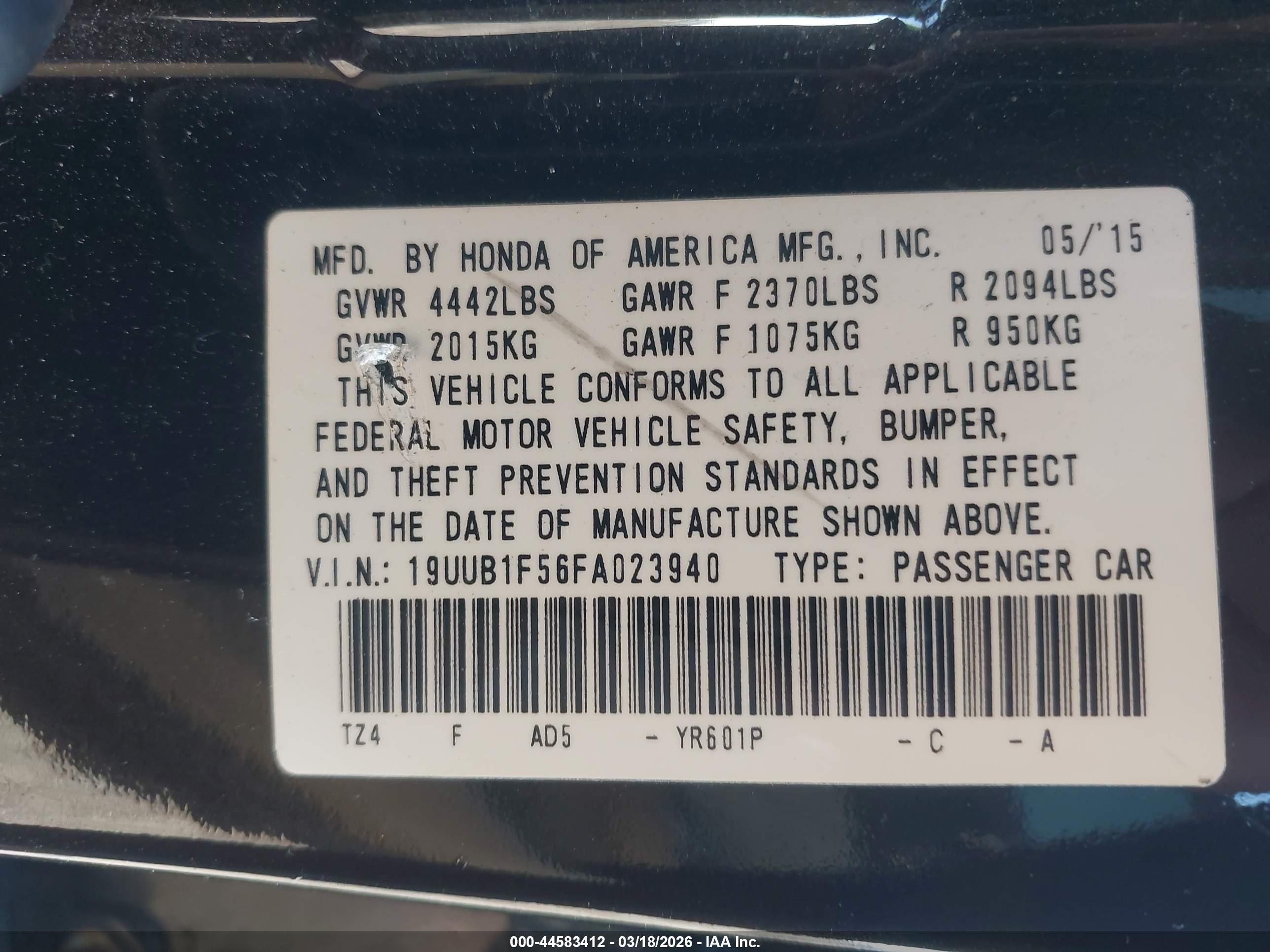 ACURA TLX image 9
