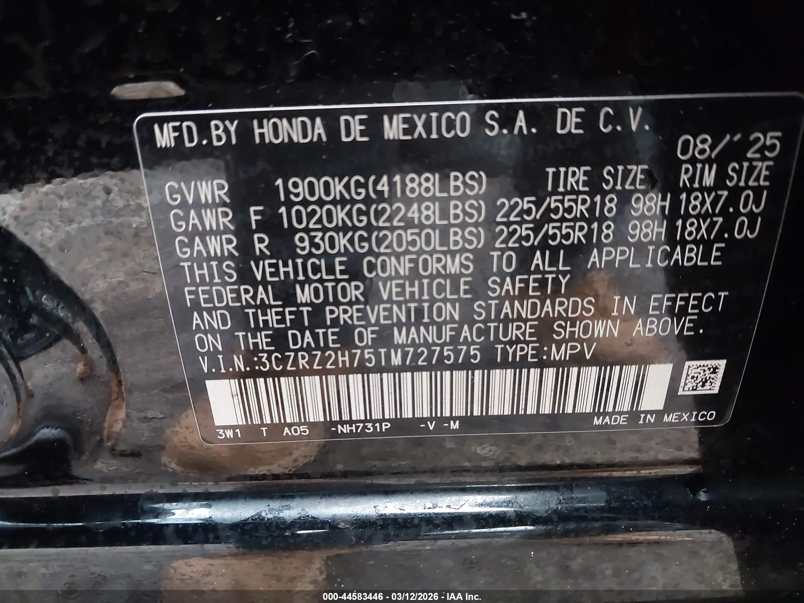 HONDA HR-V image 9