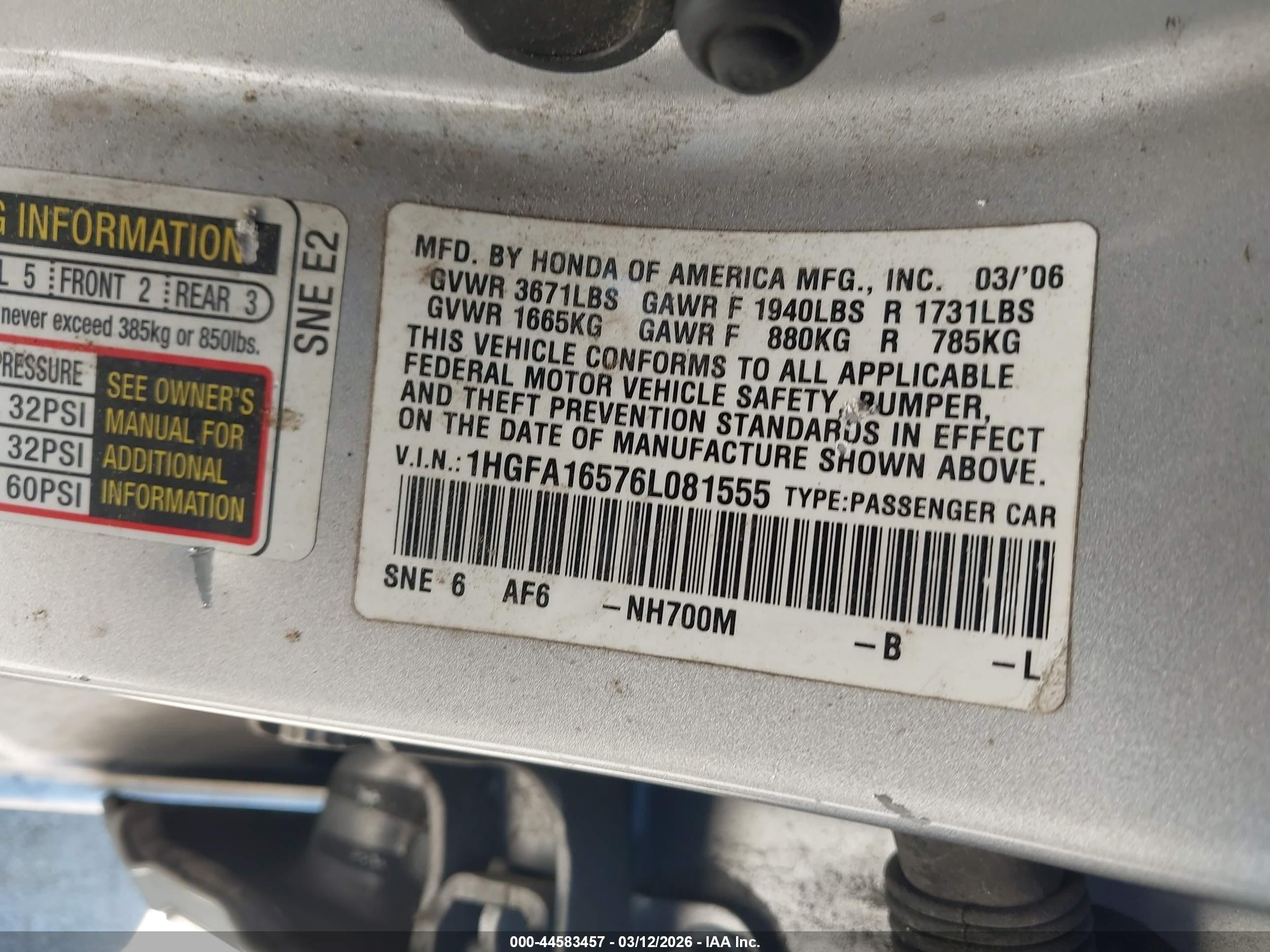 HONDA CIVIC image 9