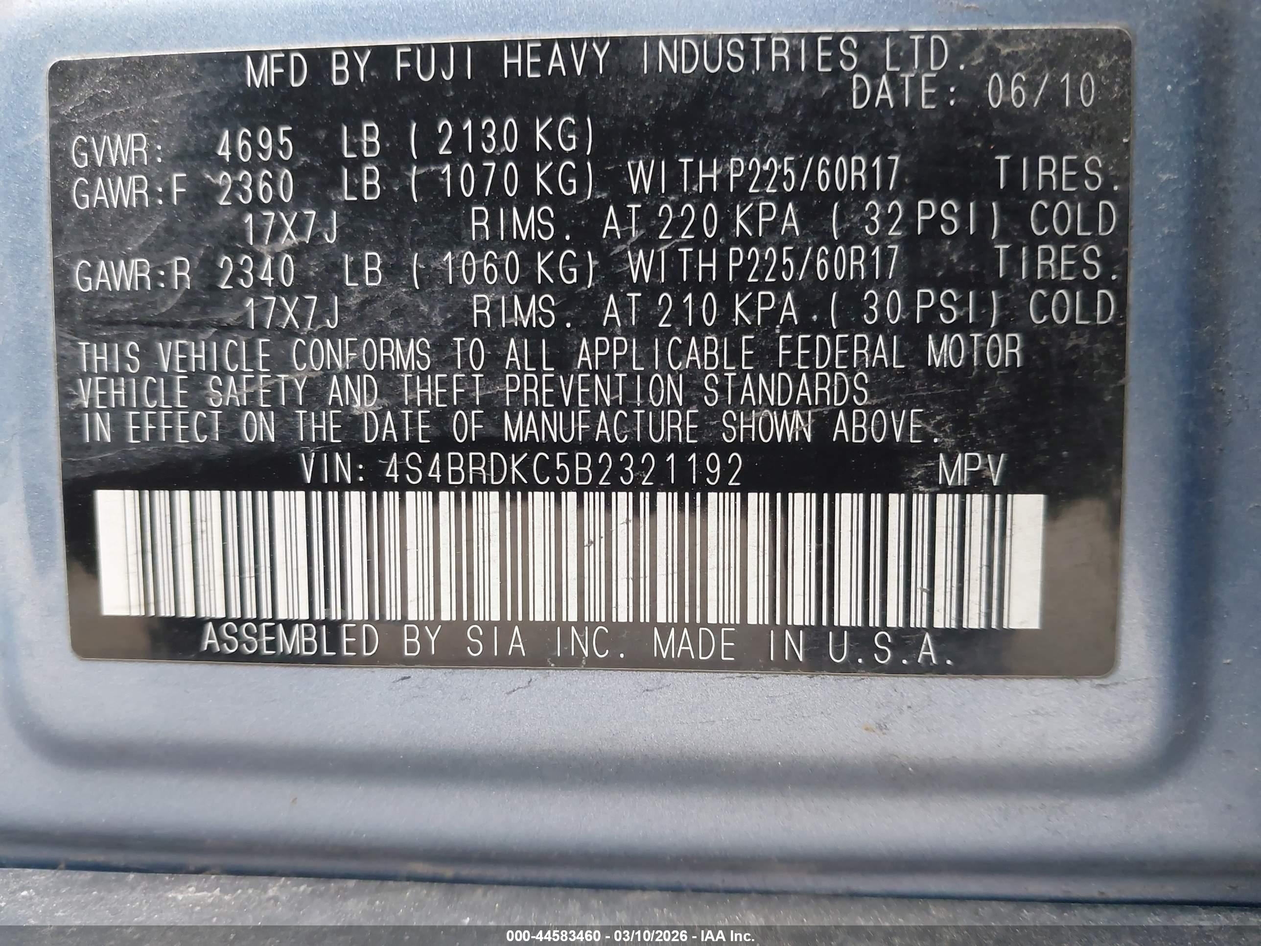 SUBARU OUTBACK image 9