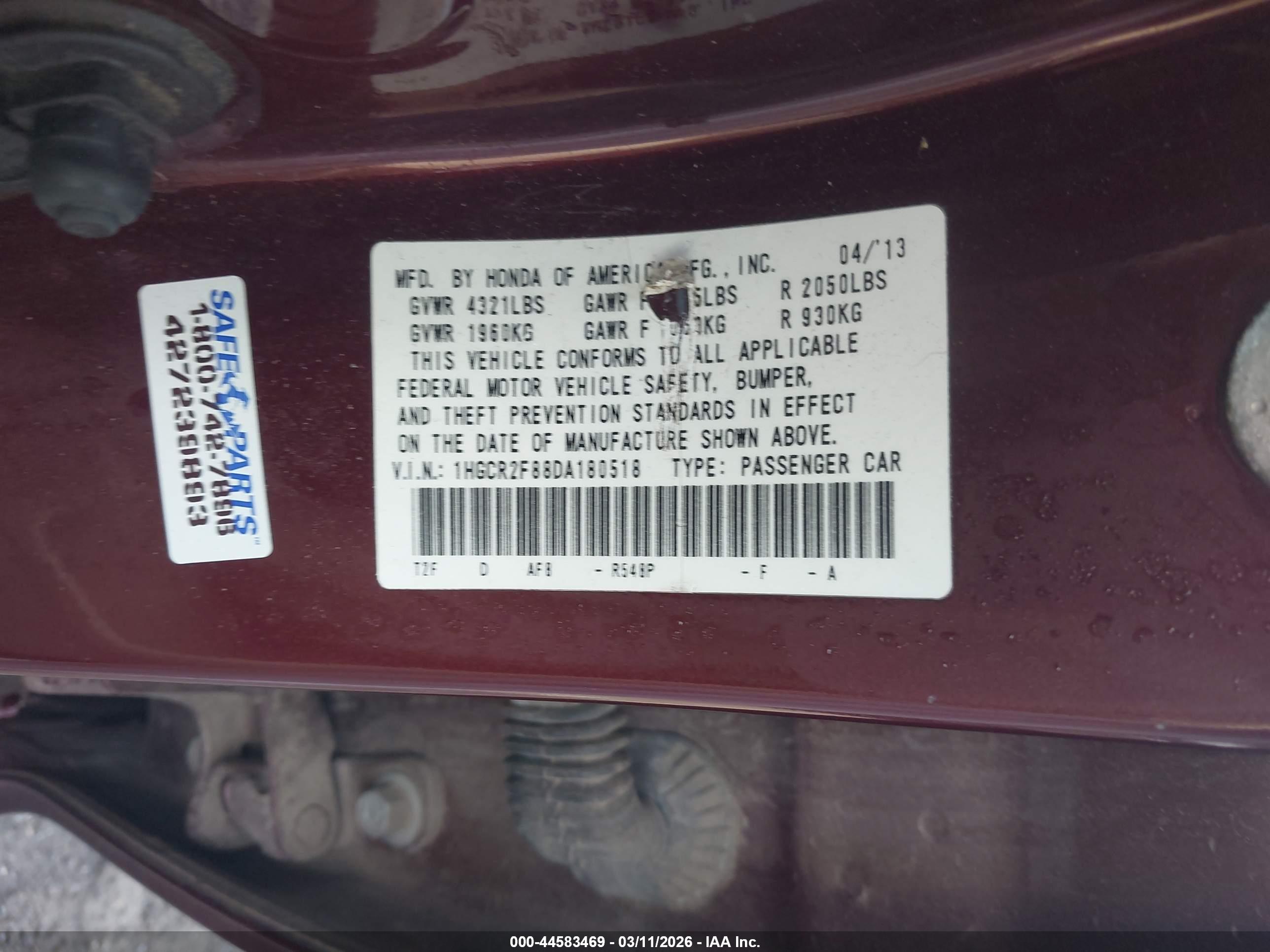 HONDA ACCORD image 9