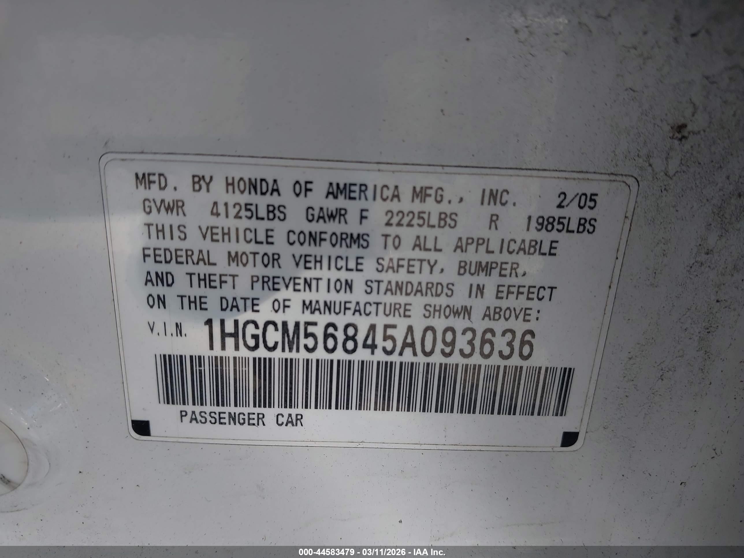 HONDA ACCORD image 9