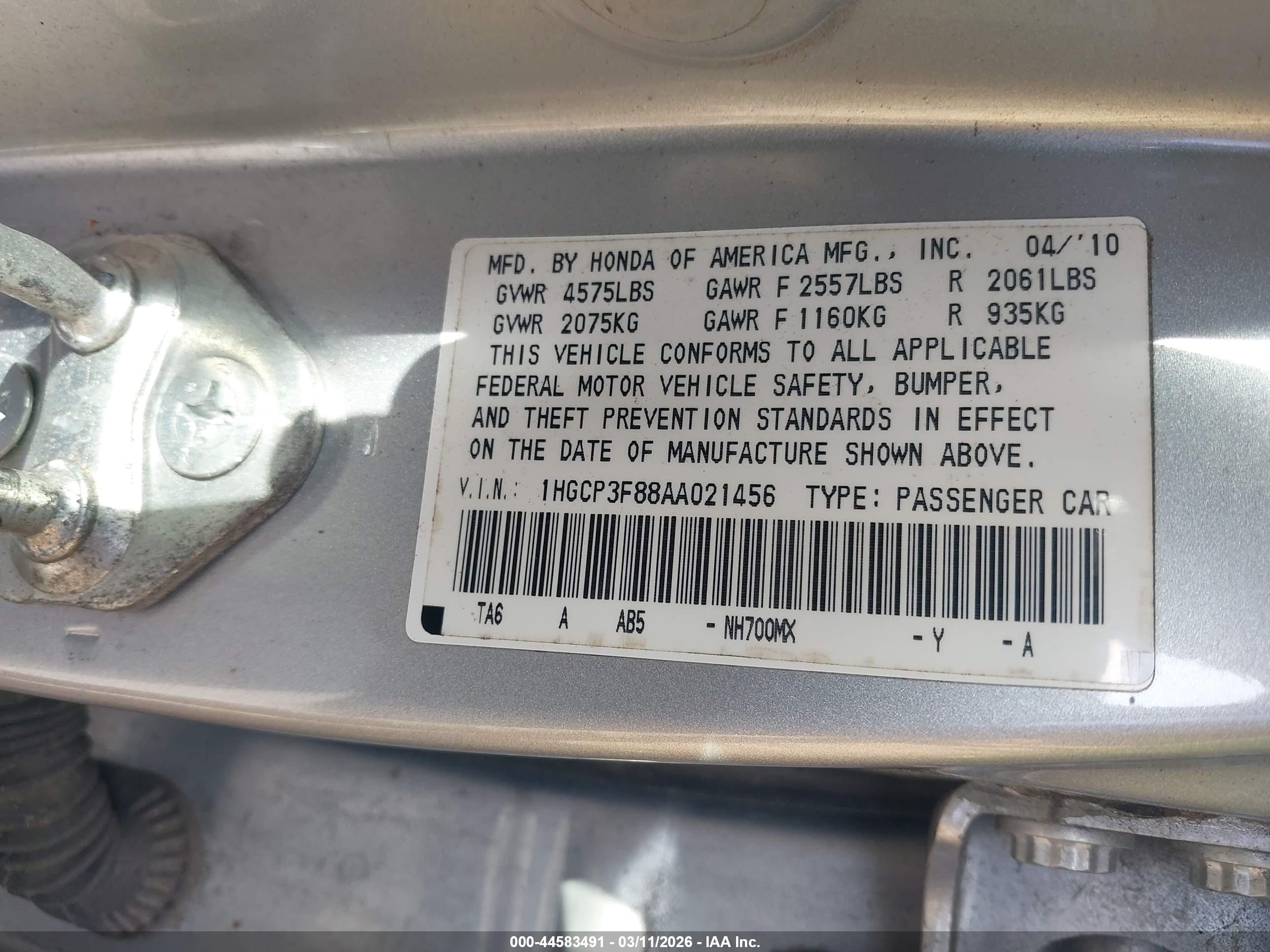 HONDA ACCORD image 9