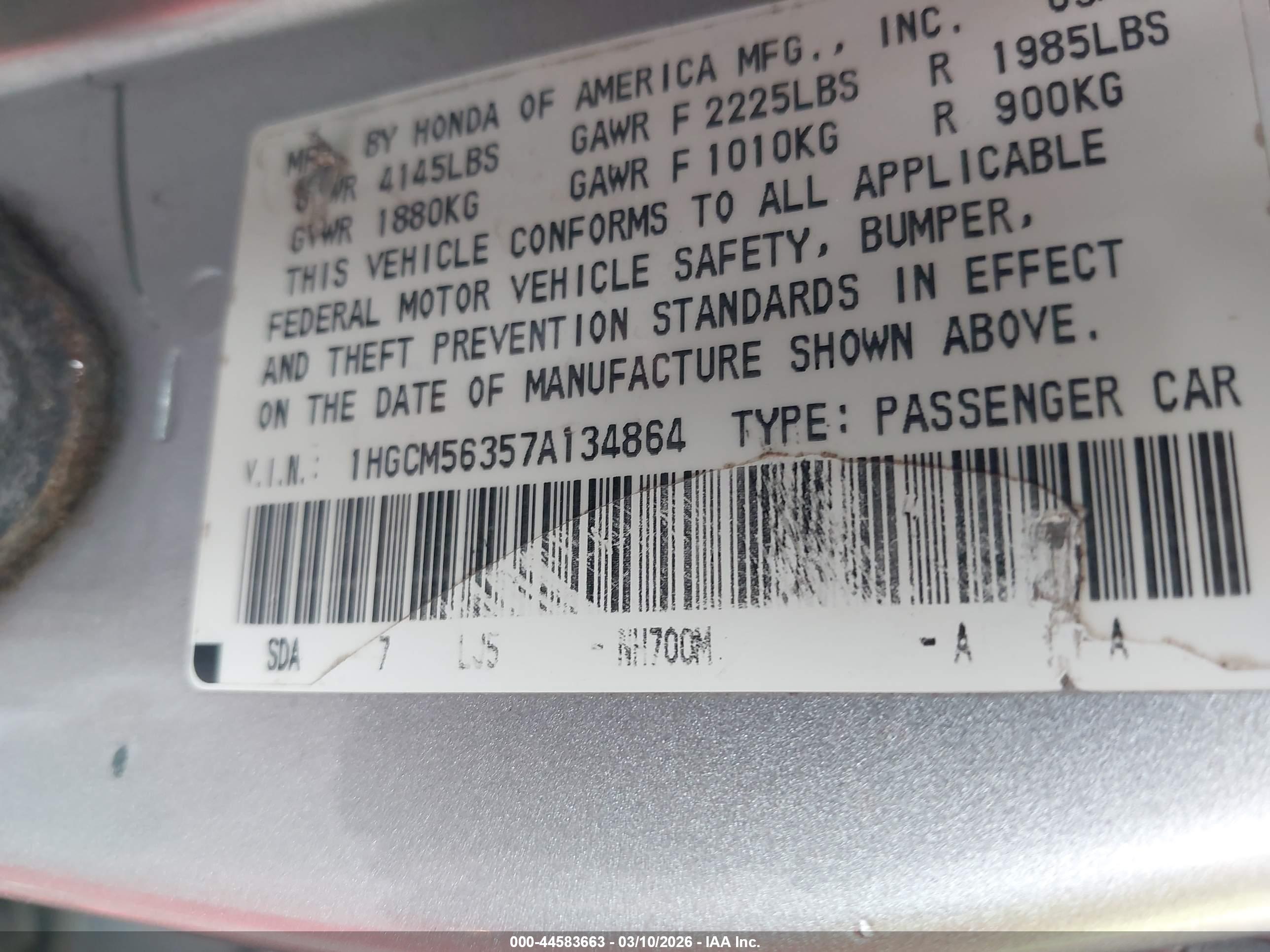 HONDA ACCORD image 9