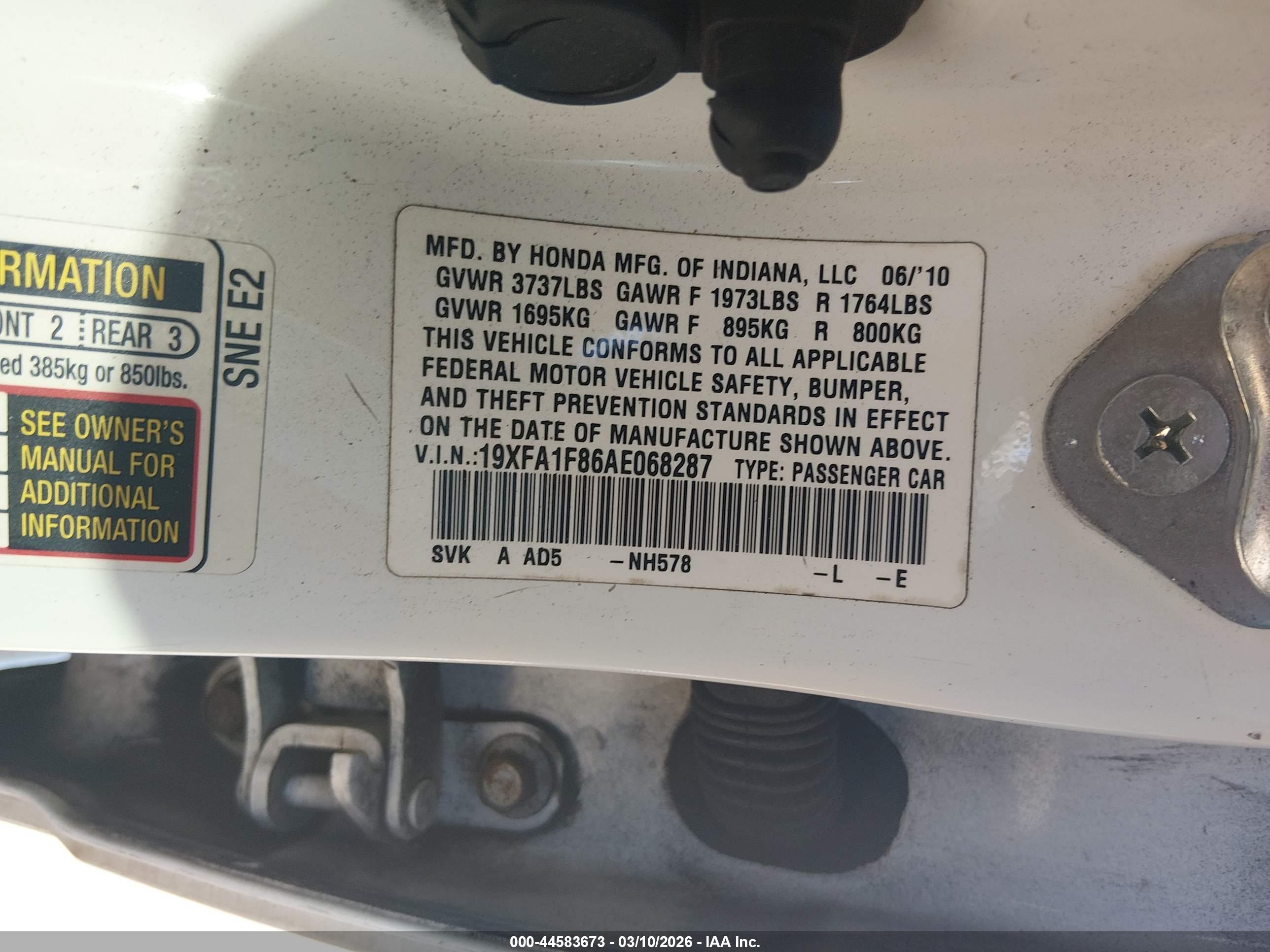 HONDA CIVIC image 9