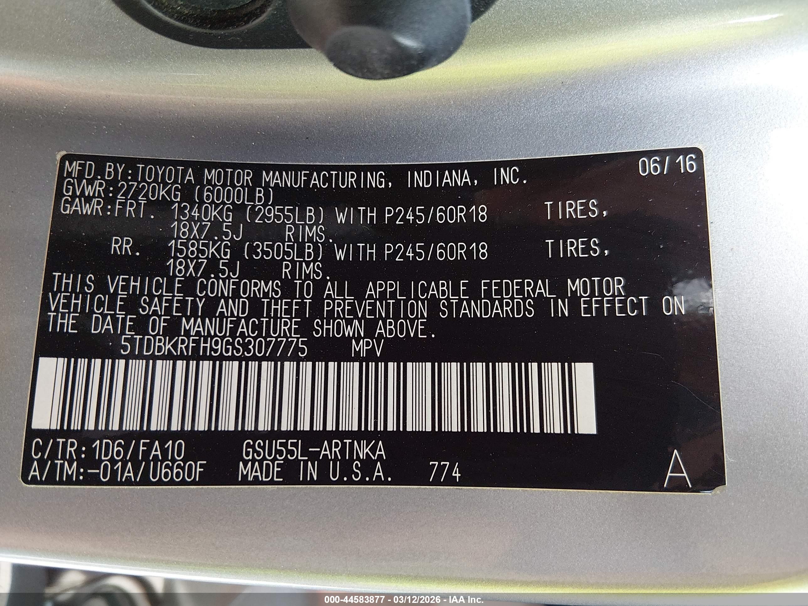 TOYOTA HIGHLANDER image 9