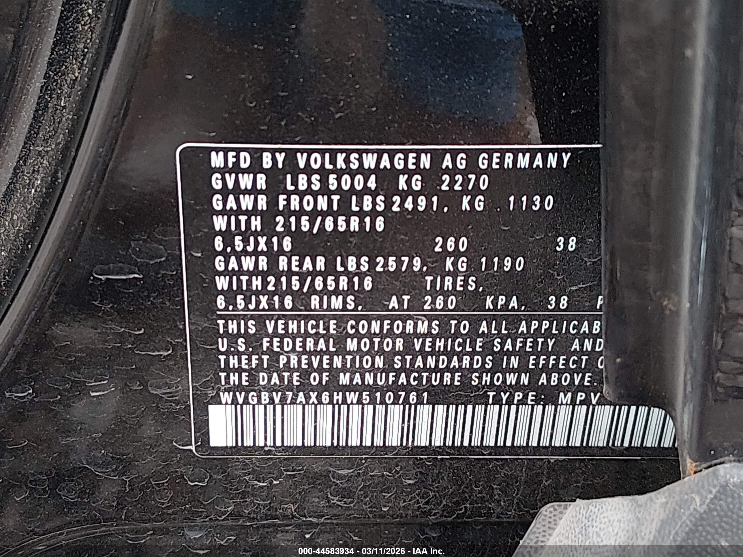 VOLKSWAGEN TIGUAN image 9