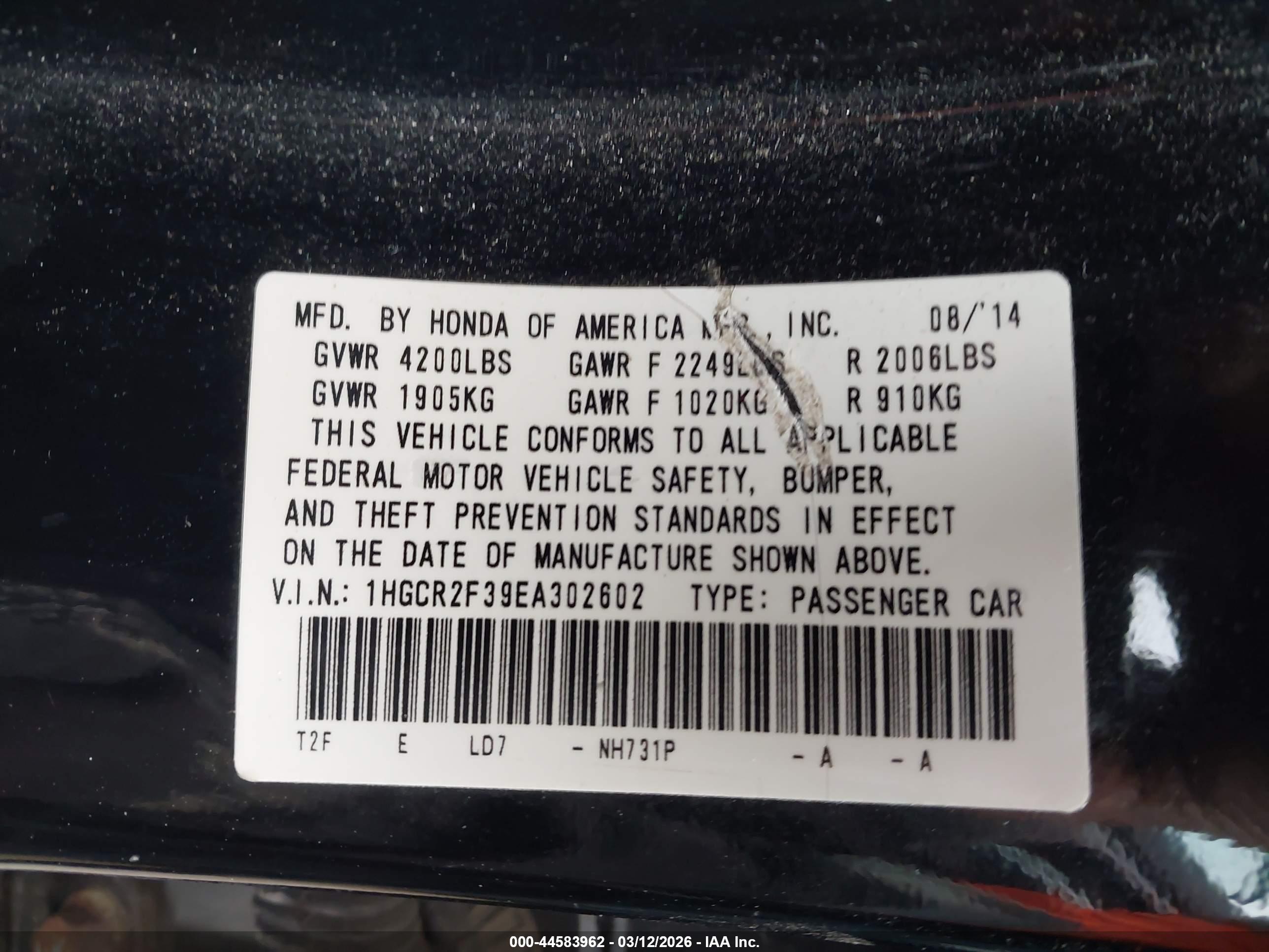 HONDA ACCORD image 9