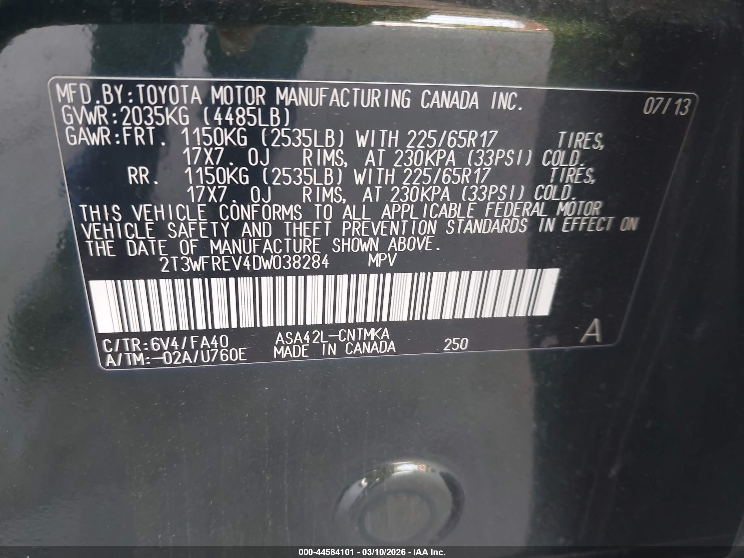 TOYOTA RAV4 image 9