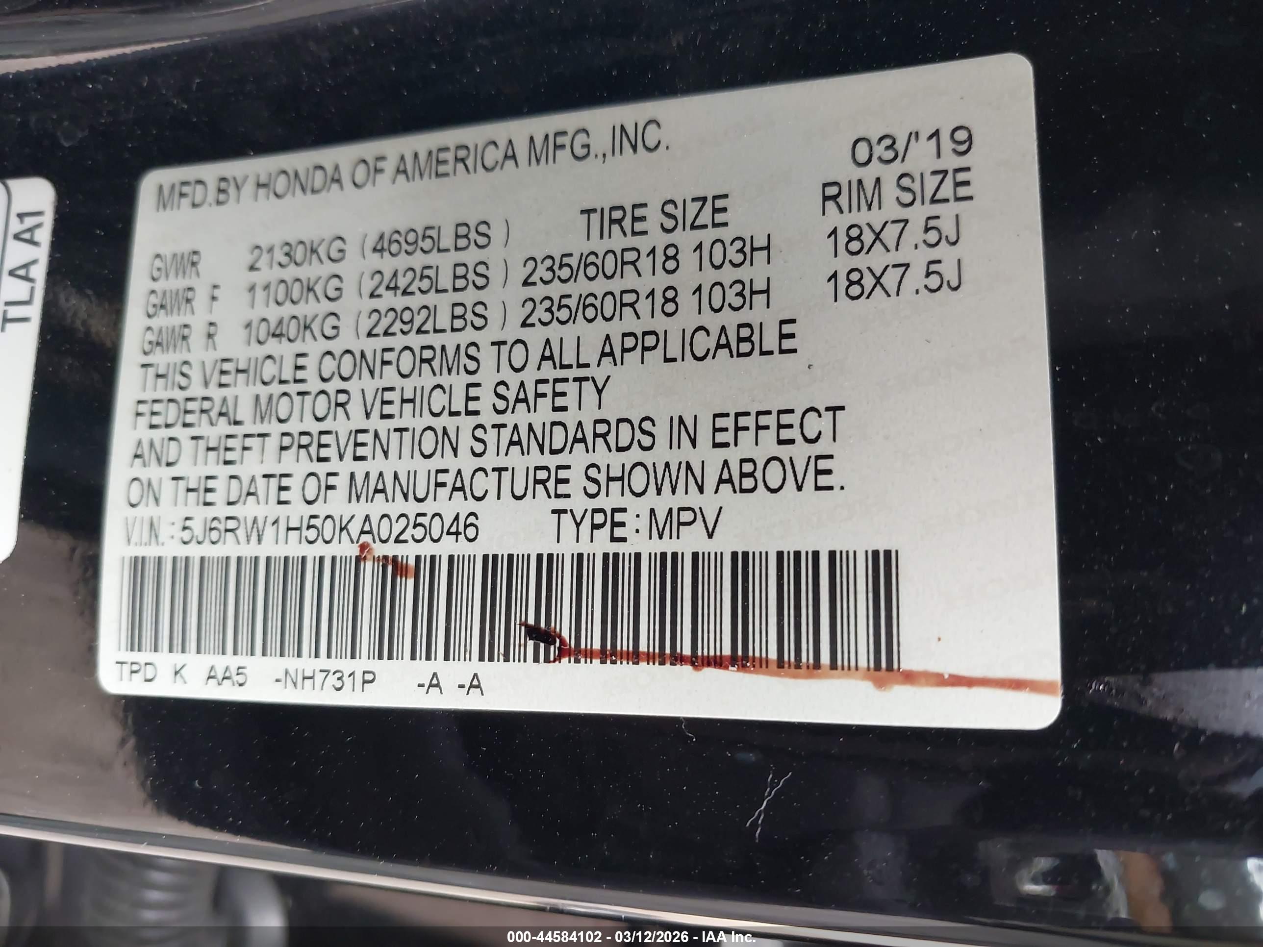 HONDA CR-V image 9
