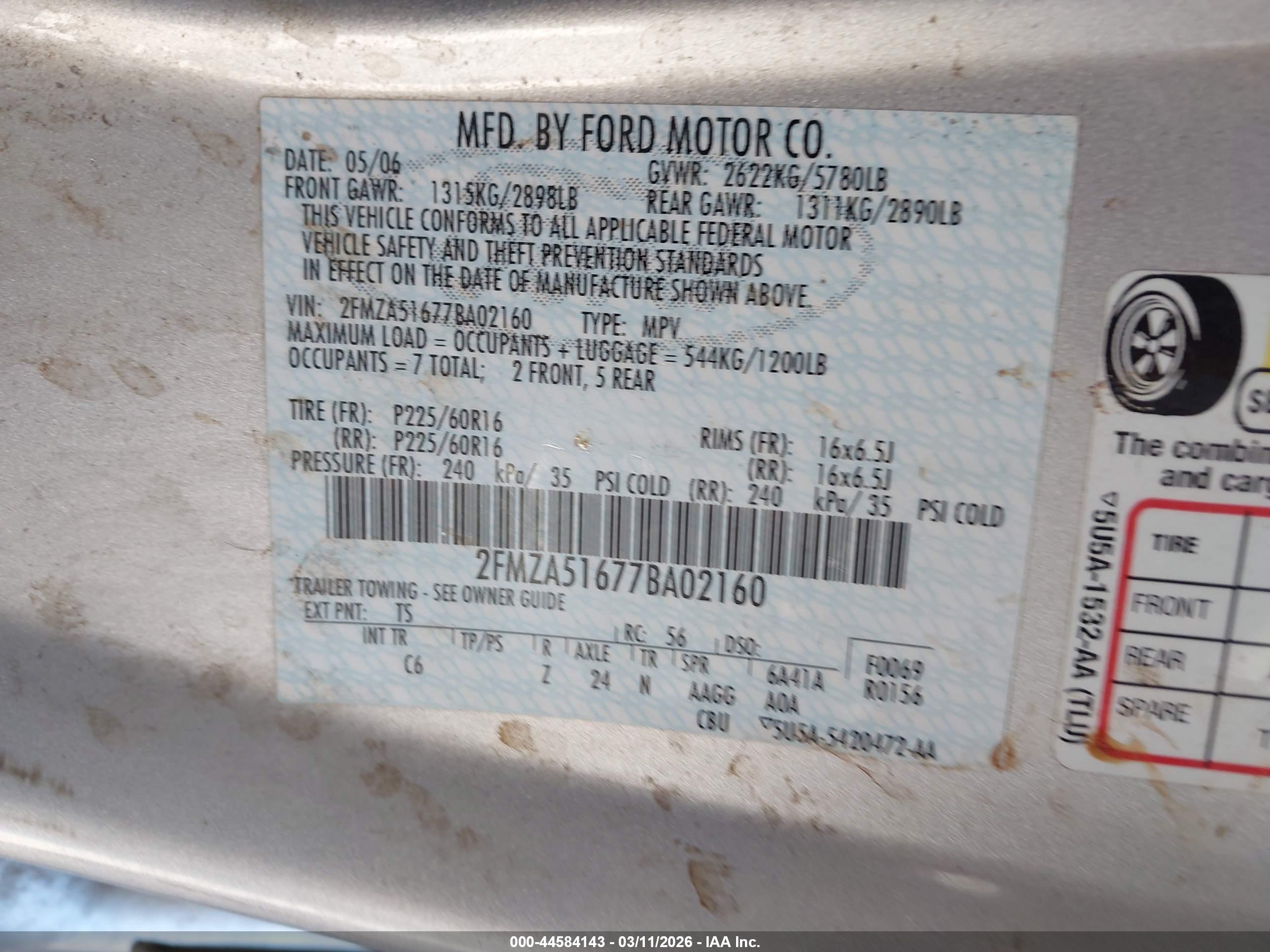 FORD FREESTAR image 9