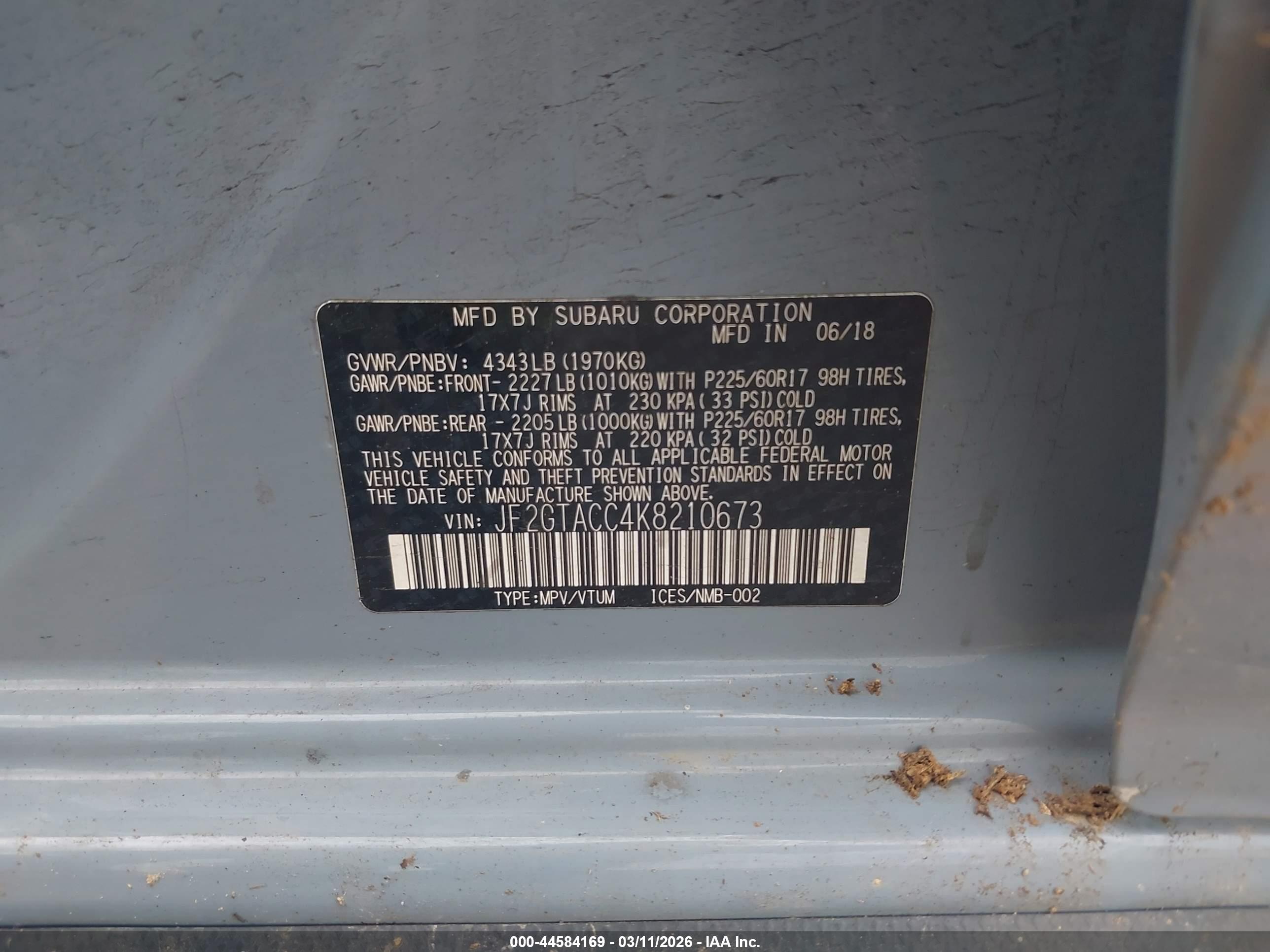 SUBARU CROSSTREK image 9