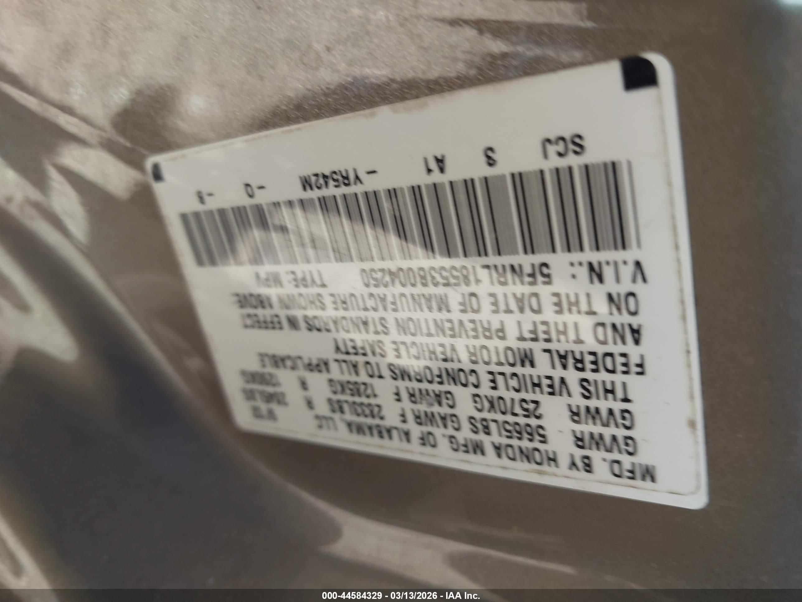 HONDA ODYSSEY image 9