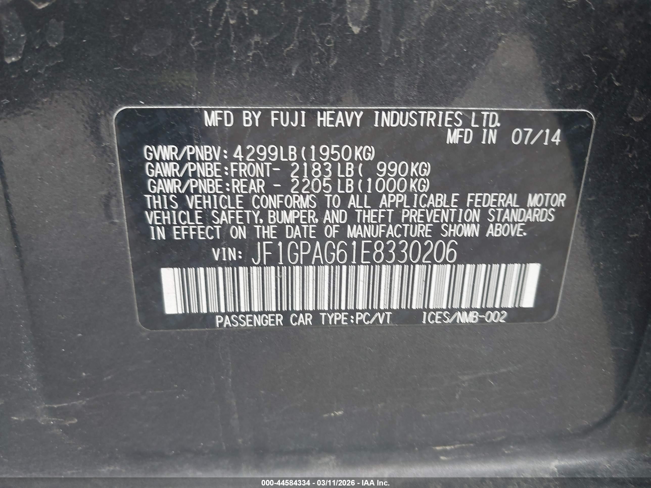 SUBARU IMPREZA image 9