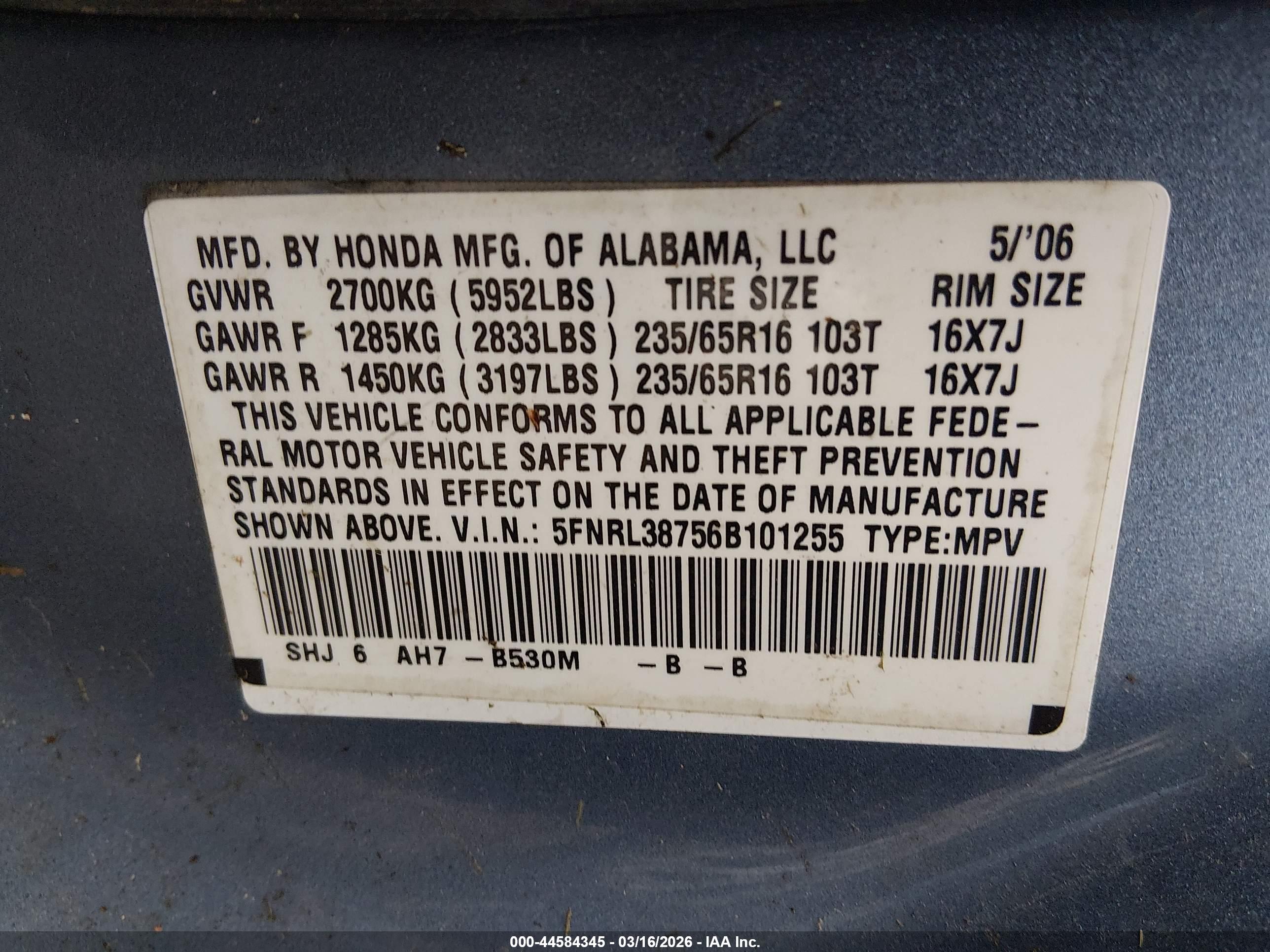 HONDA ODYSSEY image 9