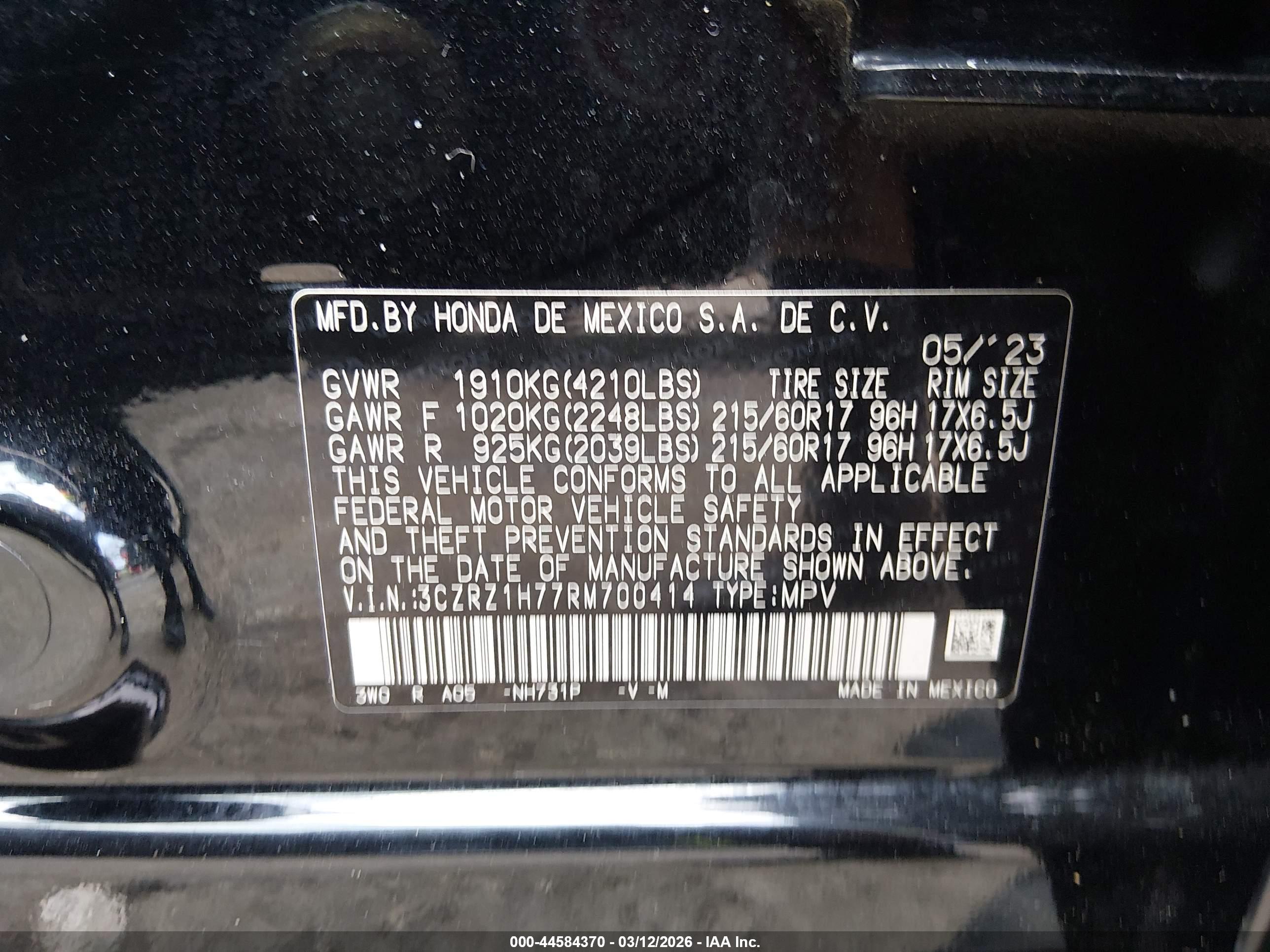 HONDA HR-V image 9