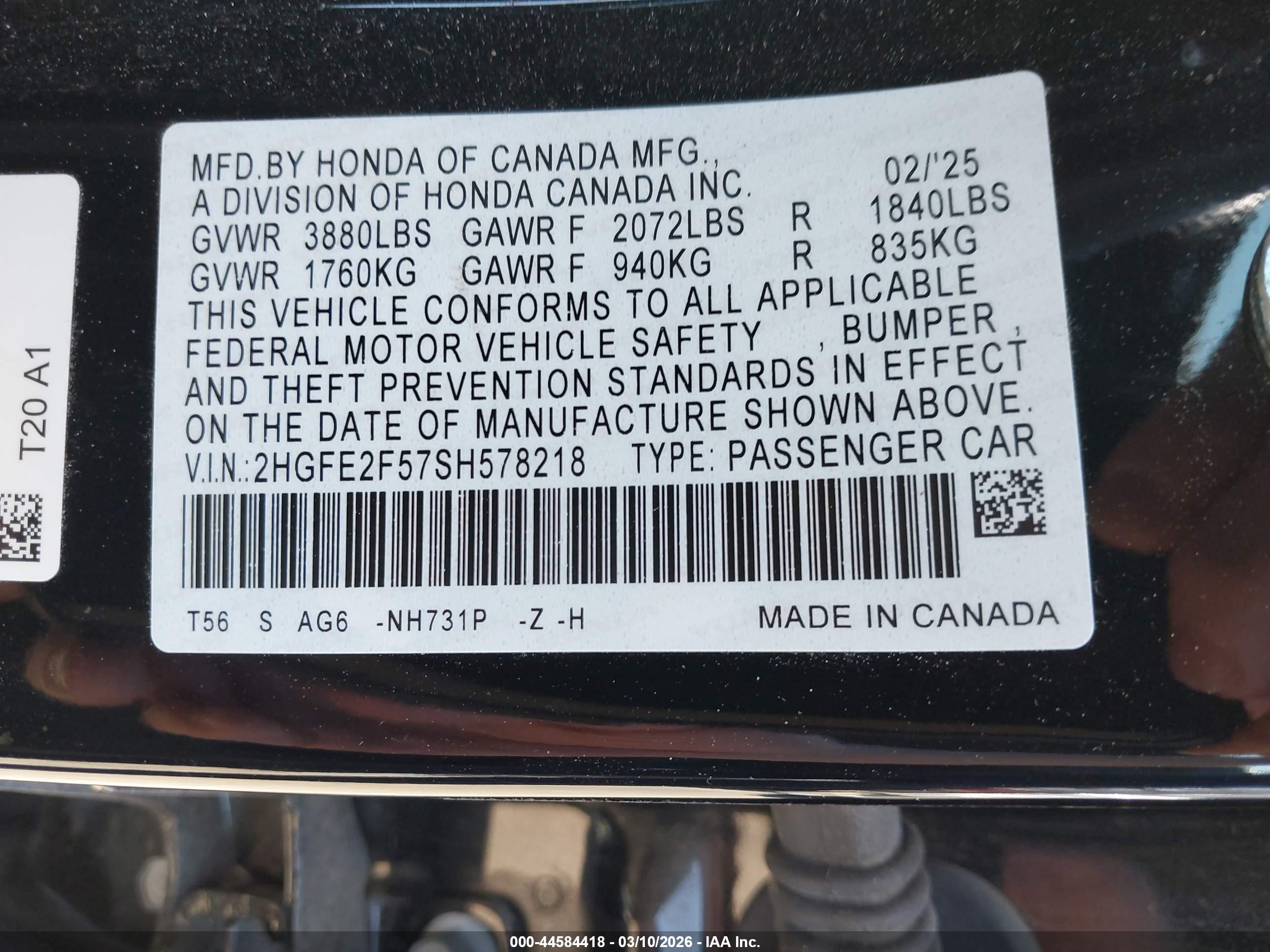HONDA CIVIC image 9