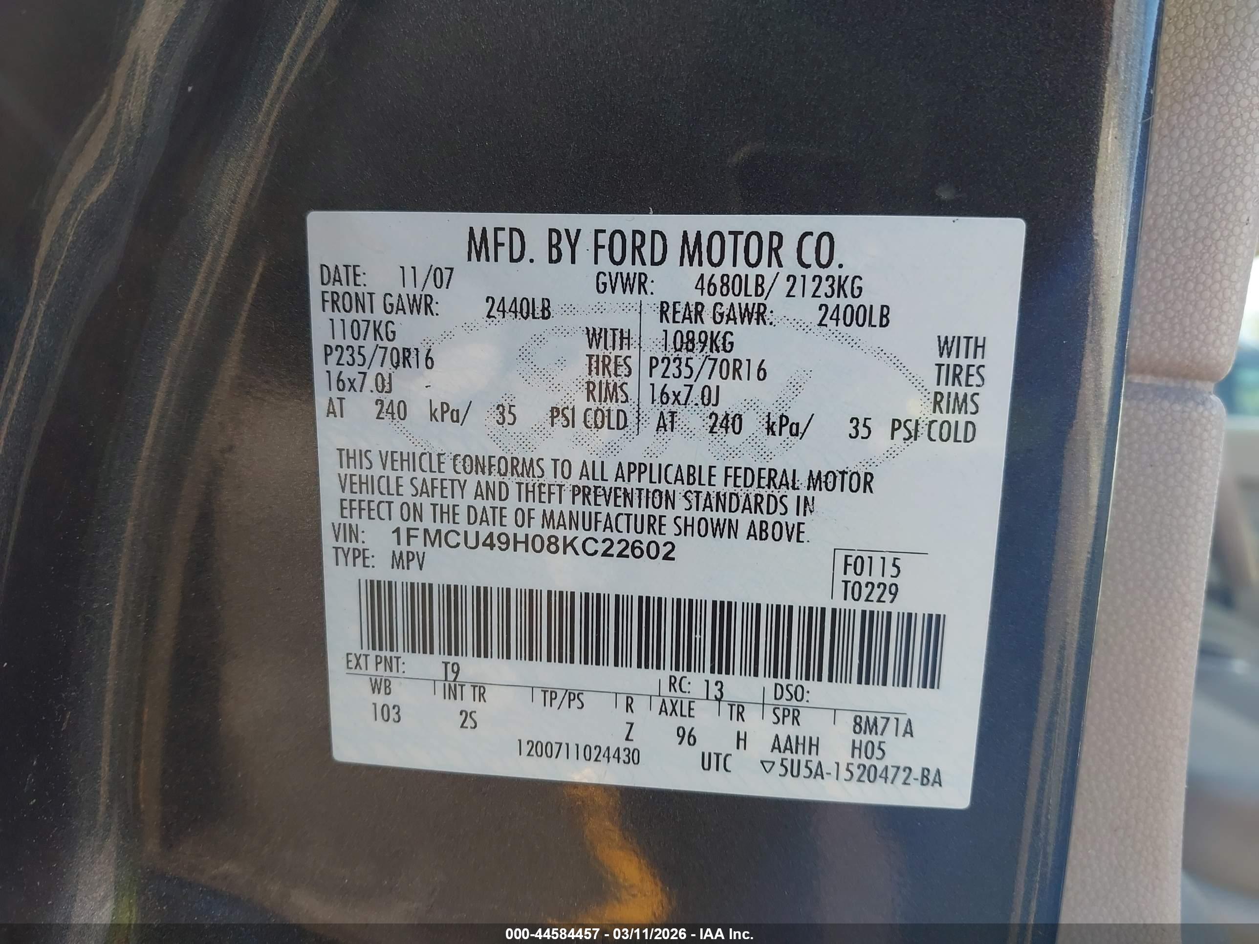 FORD ESCAPE image 9