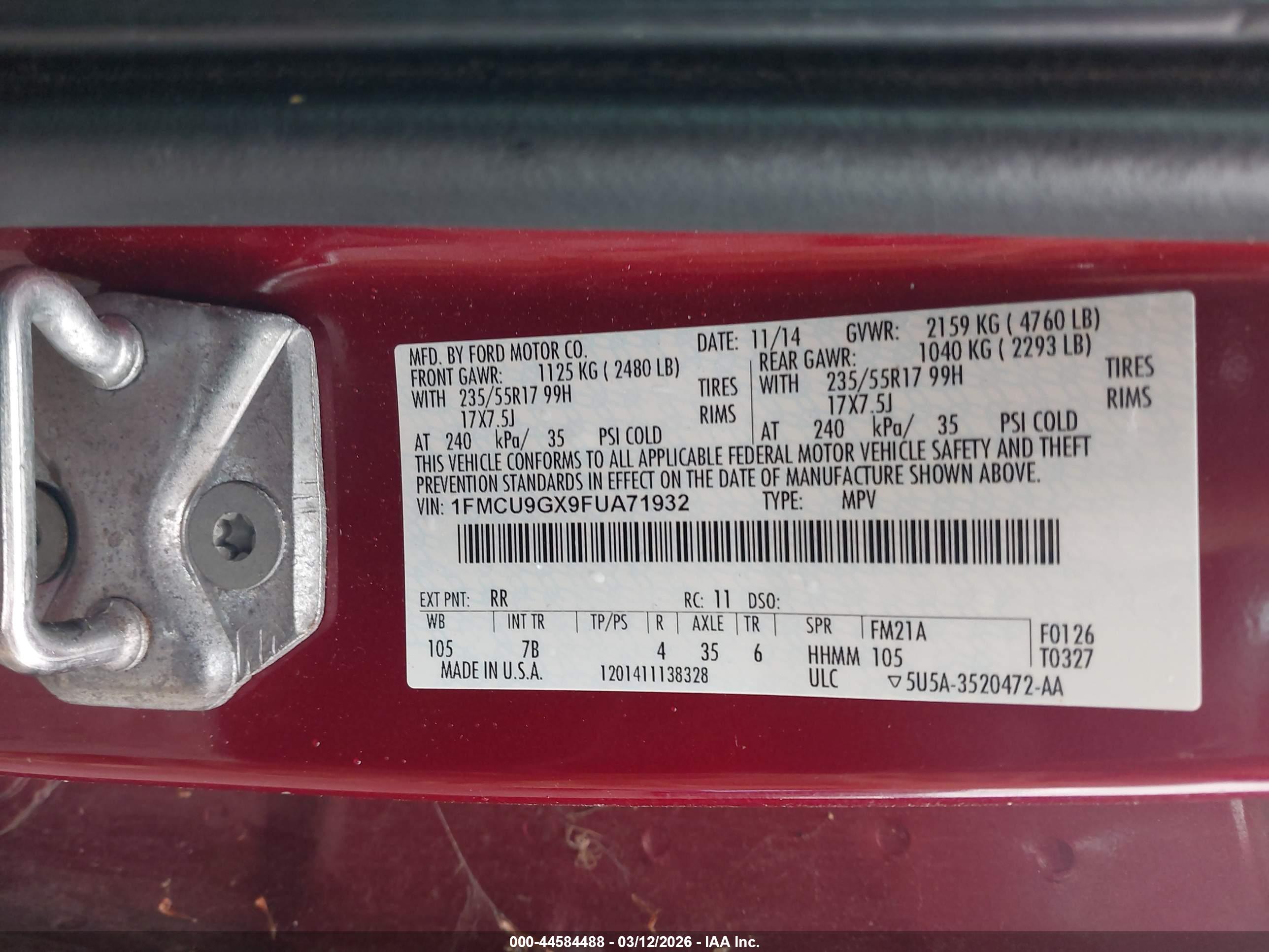 FORD ESCAPE image 9