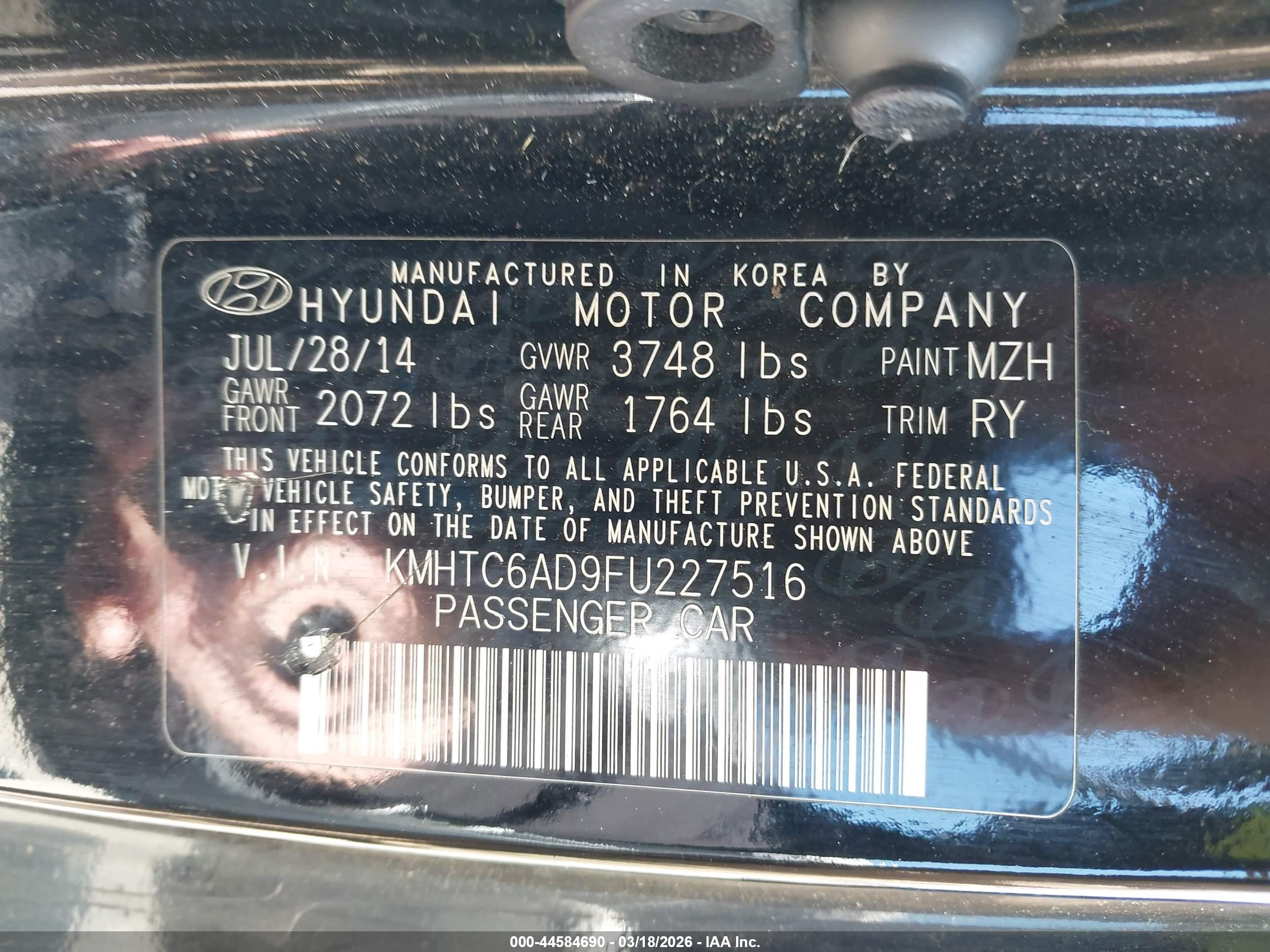 HYUNDAI VELOSTER image 9