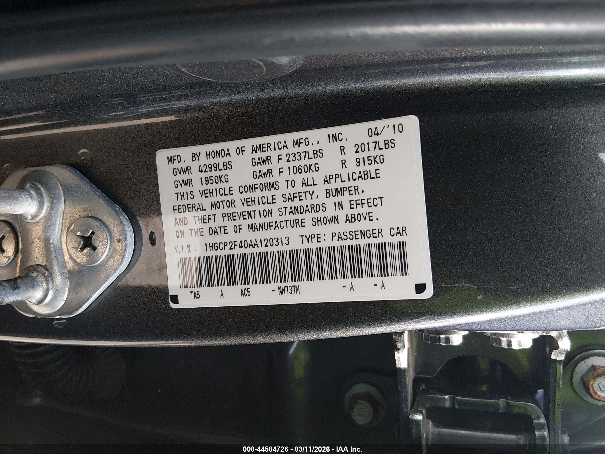 HONDA ACCORD image 9
